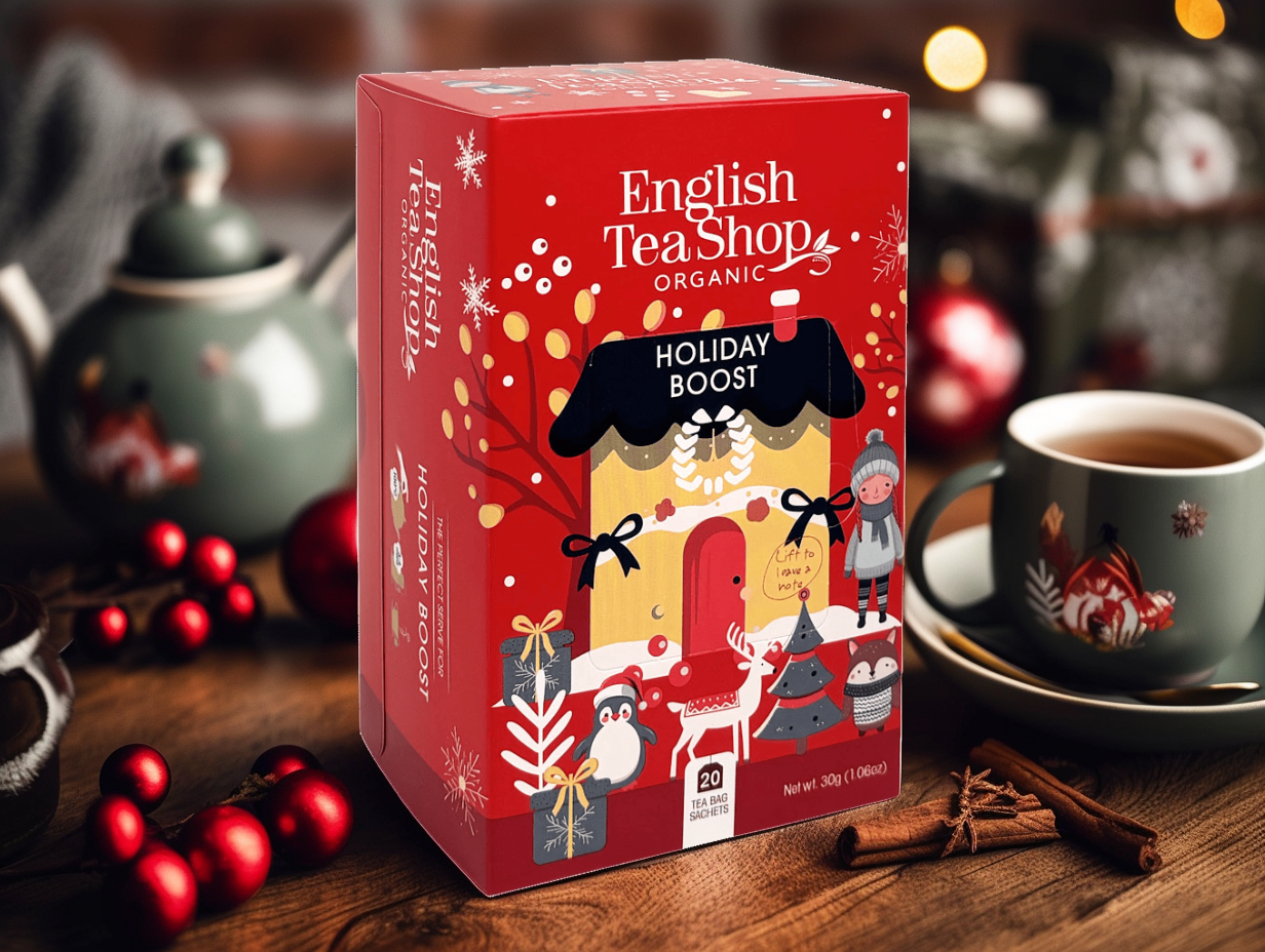 BIO Vánoční čaj - Sváteční nakopnutí, 20 sáčků, English Tea Shop