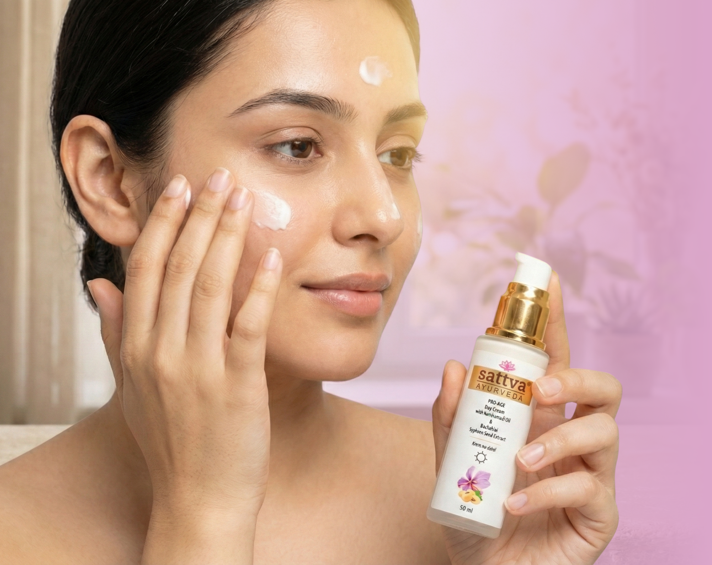 Pro-age denní pleťový krém, 50 ml, Sattva