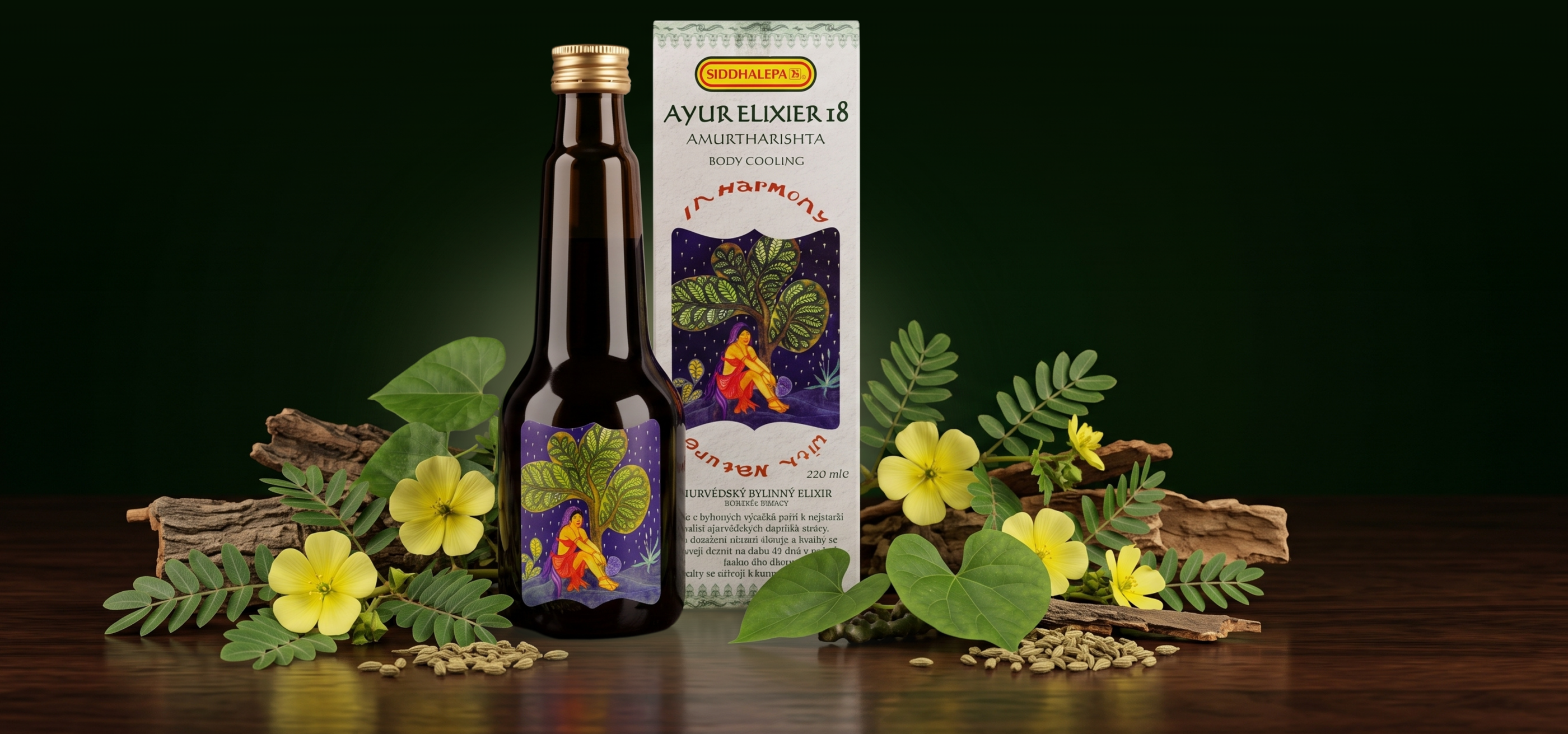 Ayur elixír č. 18 Amurtharishta, 220 ml, Siddhalepa