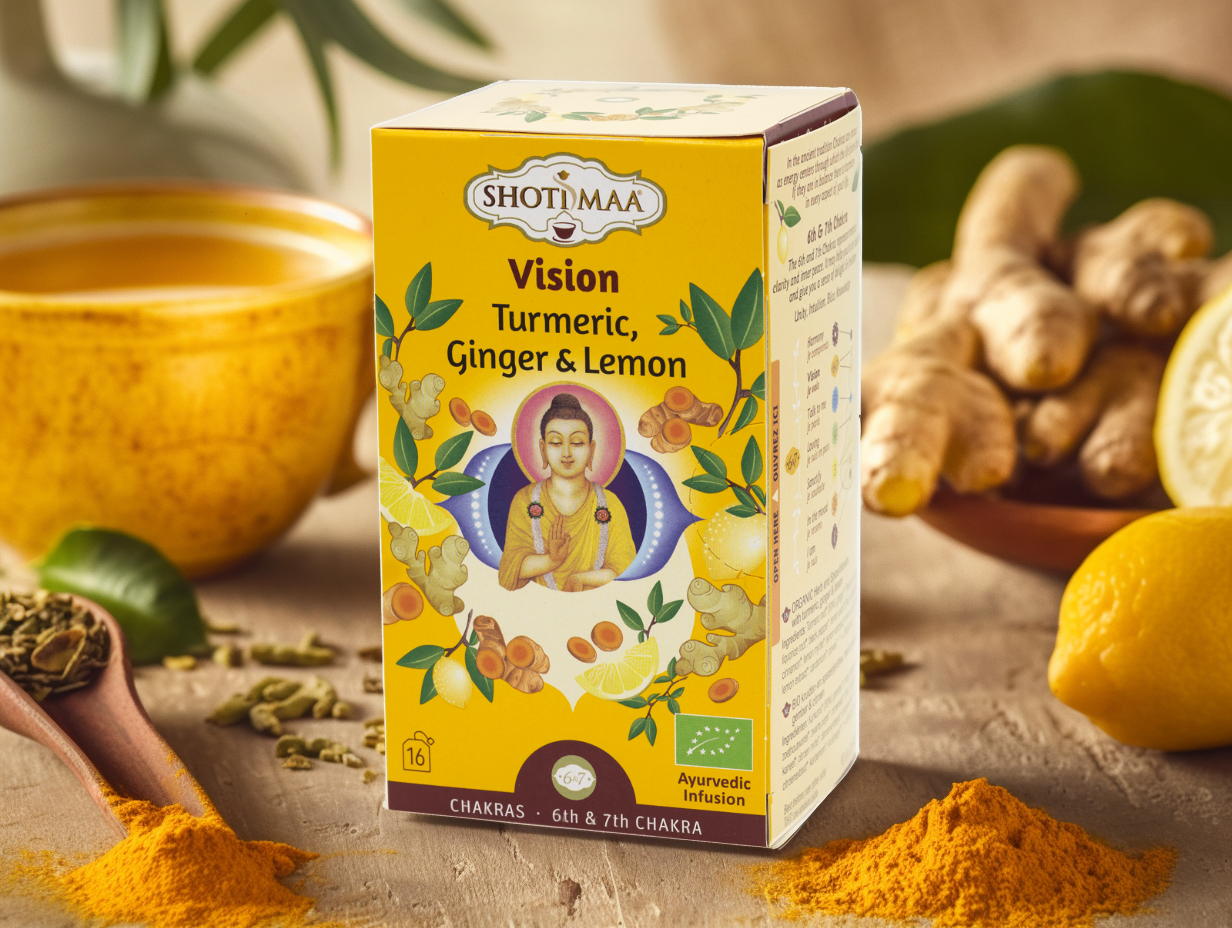 BIO Hari čaj: 6. Ajna a 7. Sahasrara čakra (3. oko a koruna), 16 sáčků, Shoti Maa