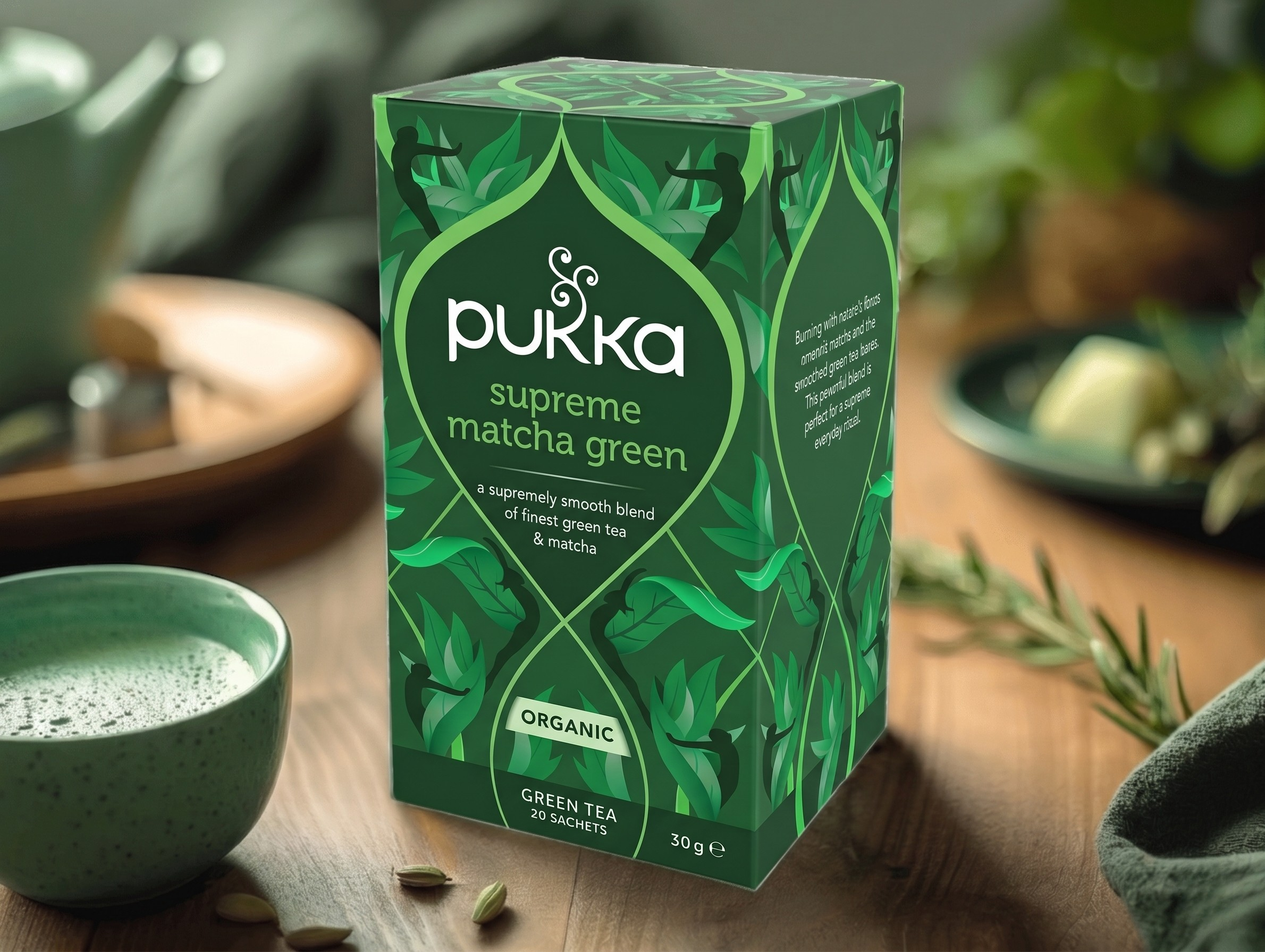 BIO Čaj Supreme Matcha zelený, 20 sáčků, Pukka Herbs