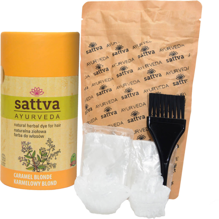 Henna Vlasy - Karamelová Blond, 150 g, Sattva