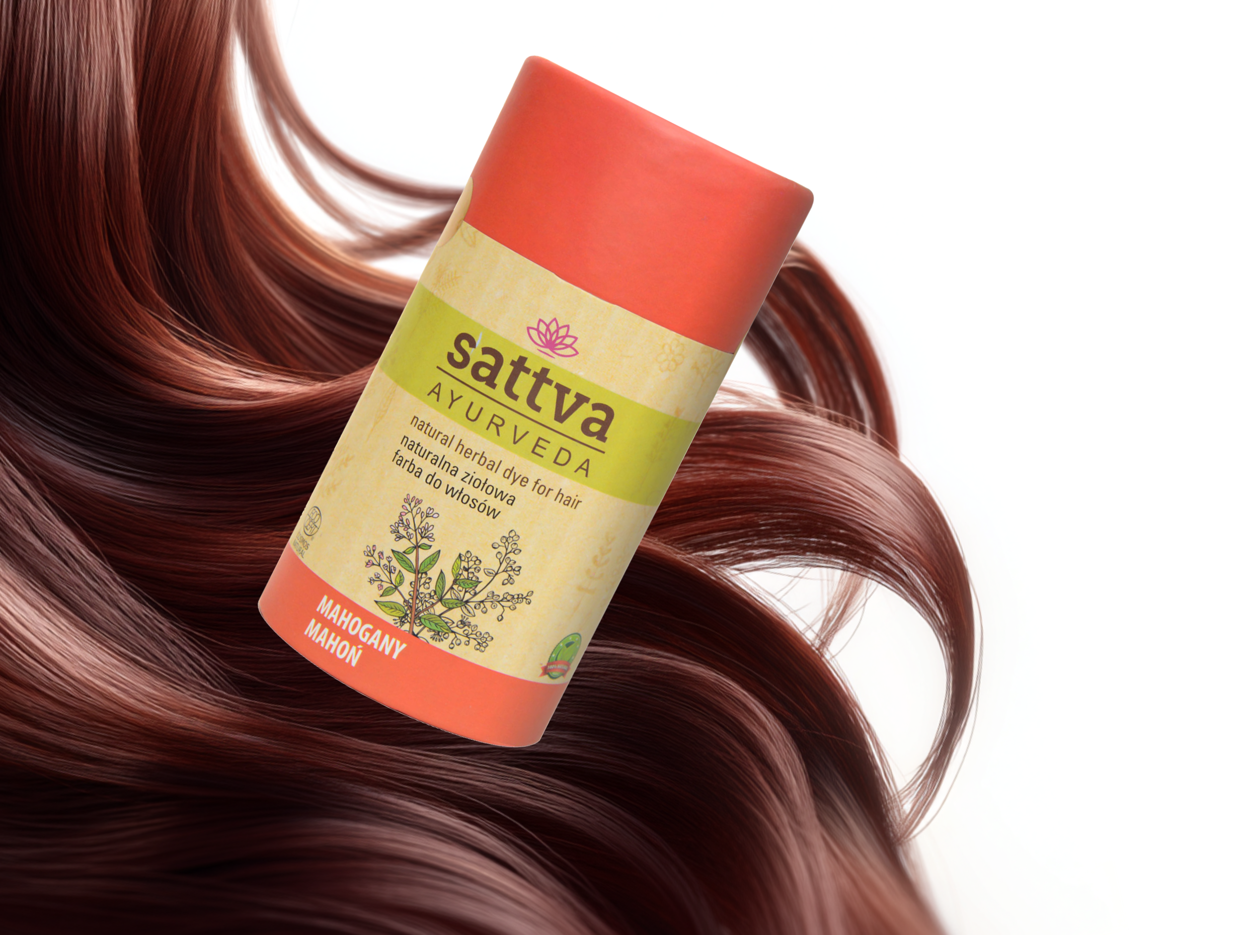 Henna Vlasy - Mahagonová, 150 g, Sattva