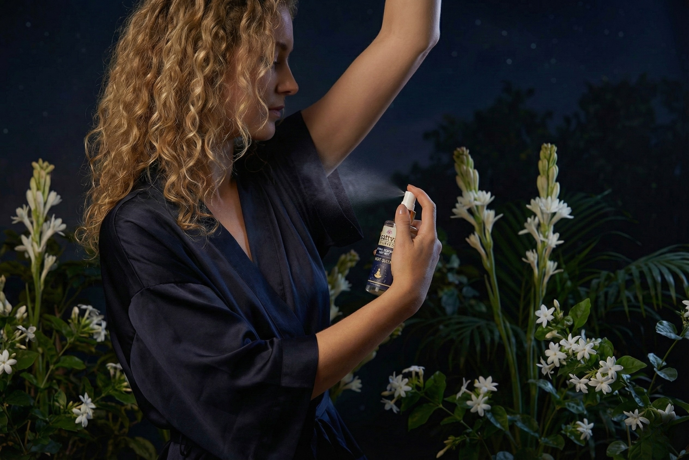Přírodní deodorant Night Queen, 80 ml, Sattva