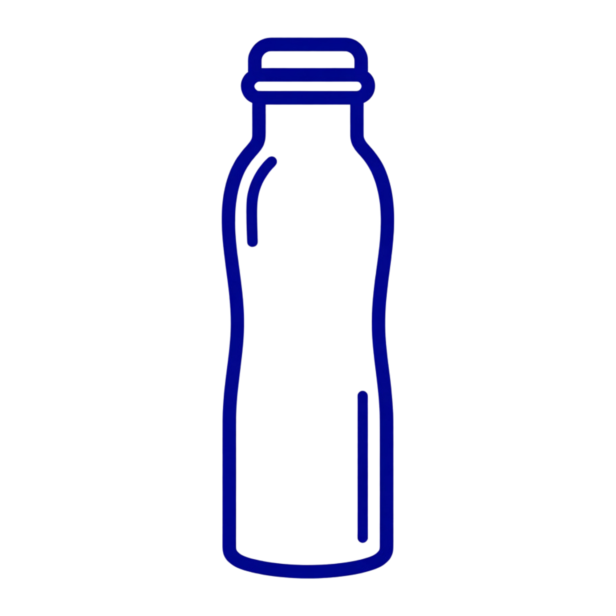 Medená fľaša na vodu vzor Hladký, 950 ml, Nature's Own