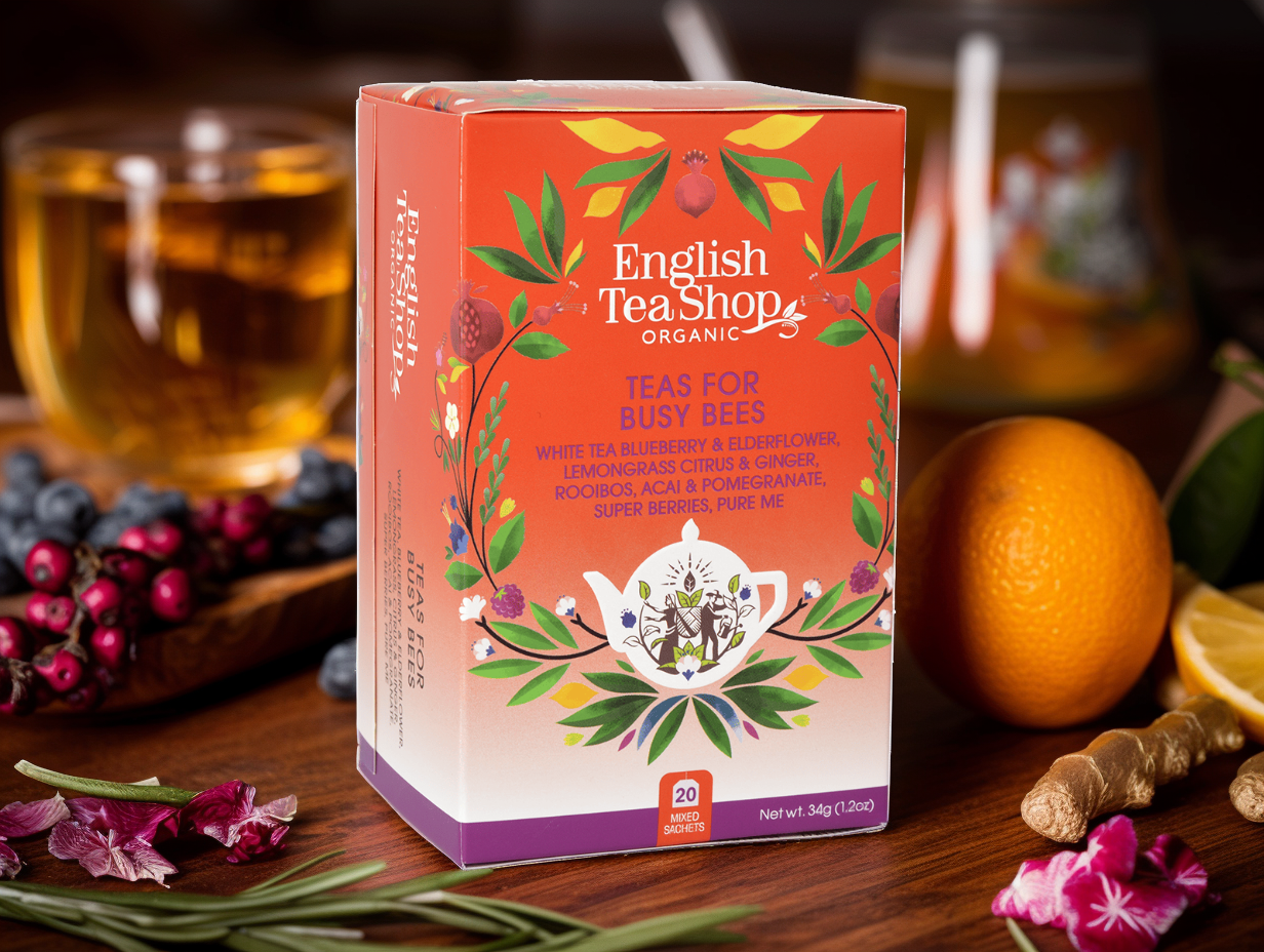 BIO čaj MIX Pro pilné včelky, 20 sáčků, English Tea Shop