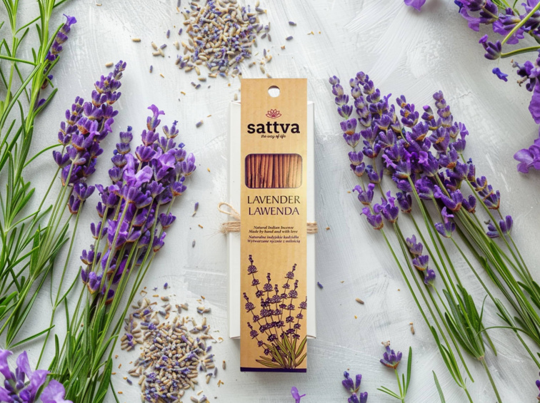 Vonné tyčinky Levandule, 15 ks, Sattva