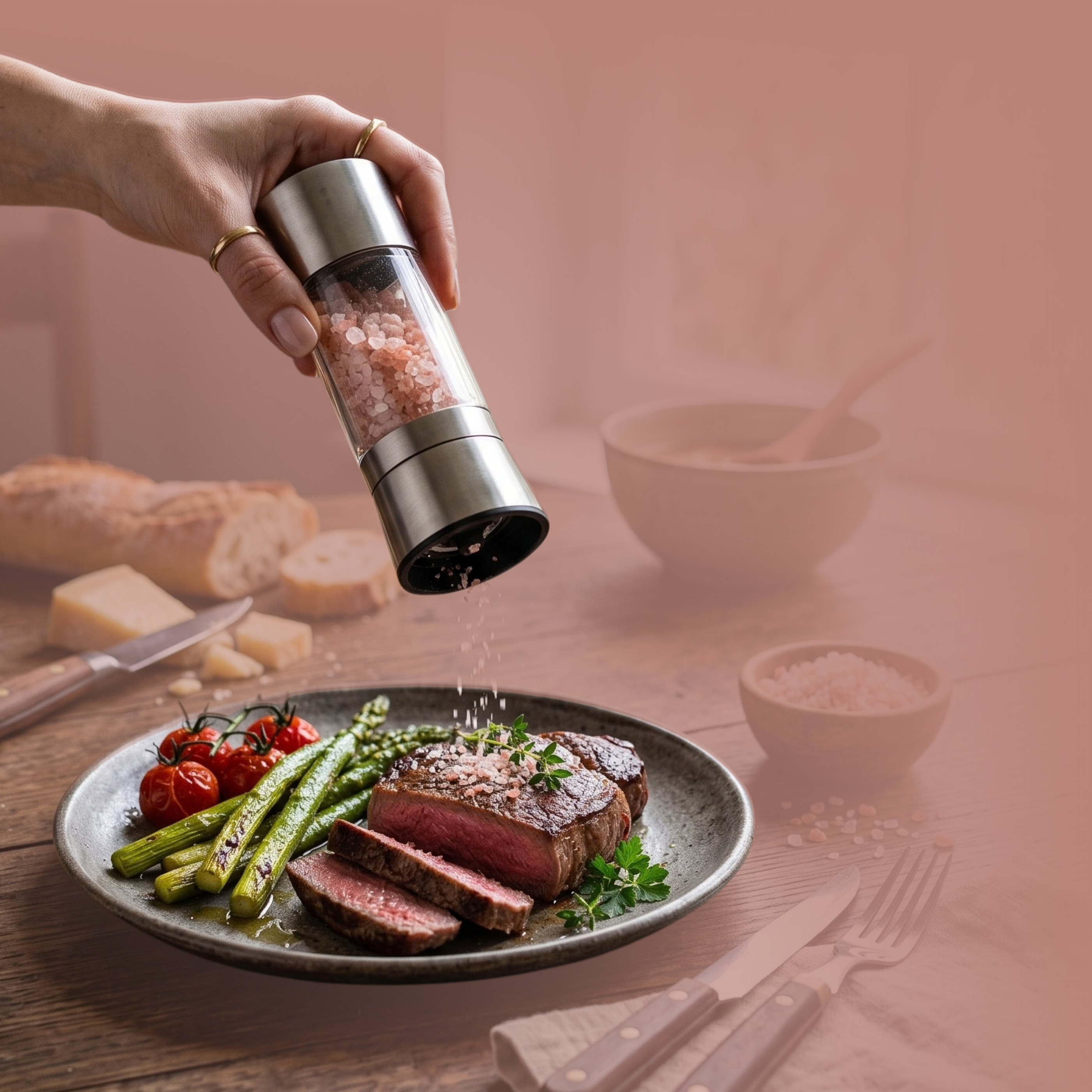 Jídelní himálajská sůl červená do mlýnku, 500 g, Healing Nature