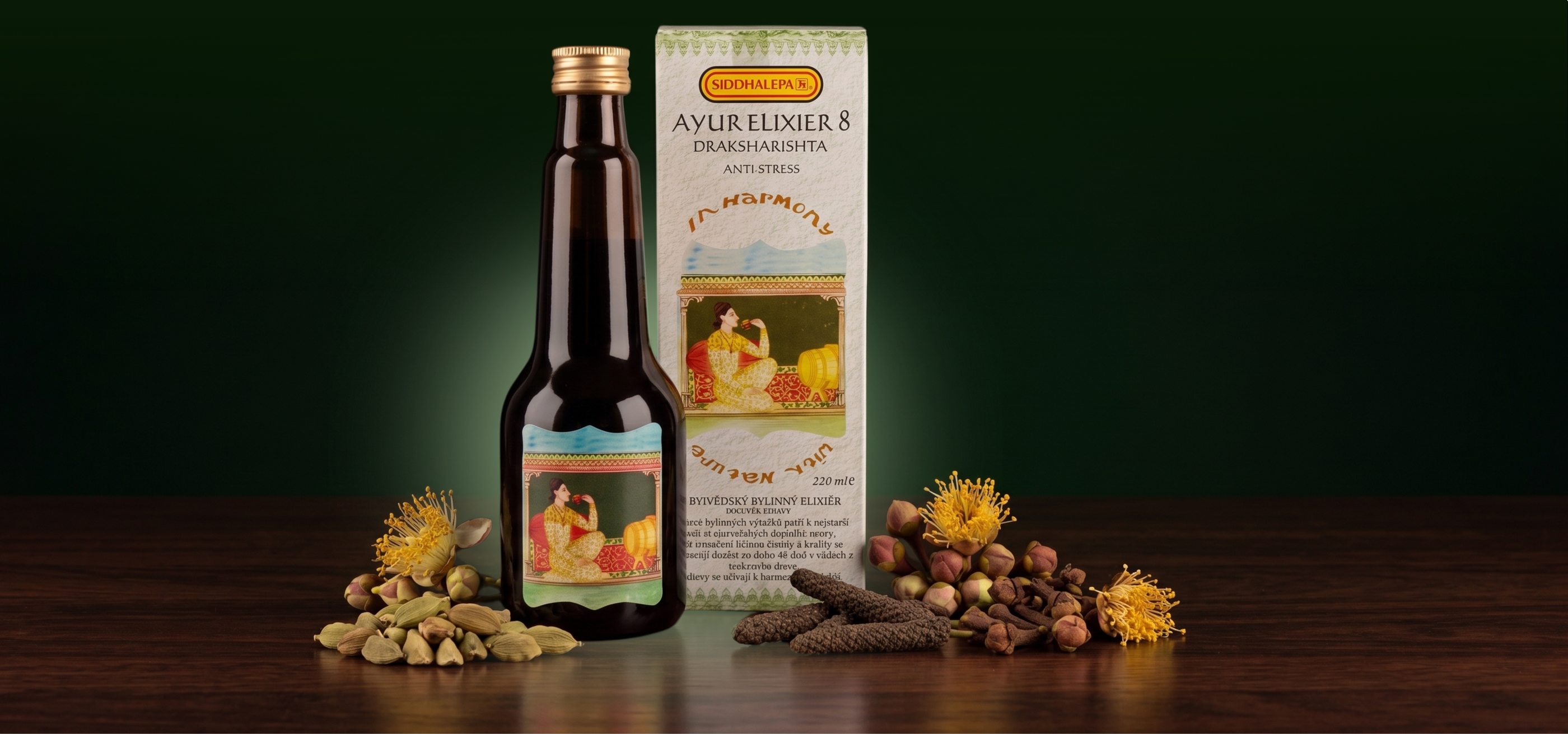 Ayur elixír č. 8 Draksharishta, 220 ml, Siddhalepa