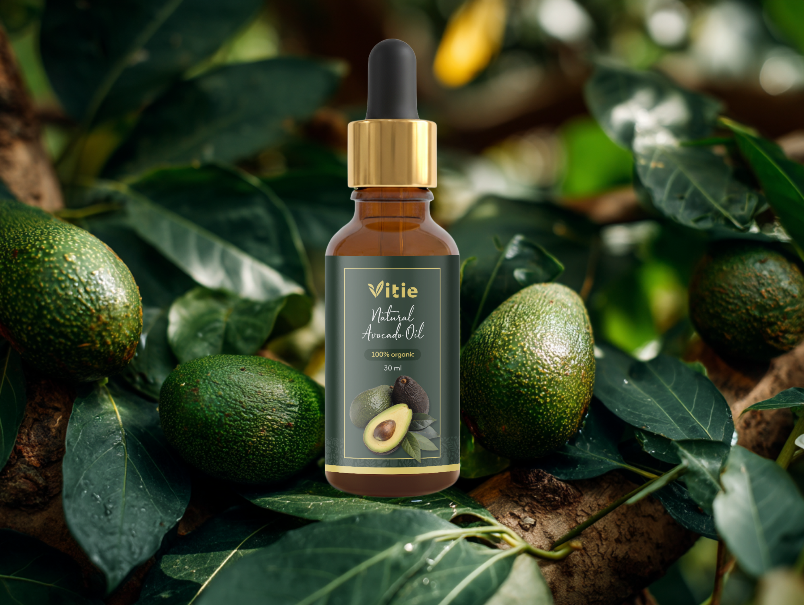 BIO Avokádový olej, 30 ml, Vitie