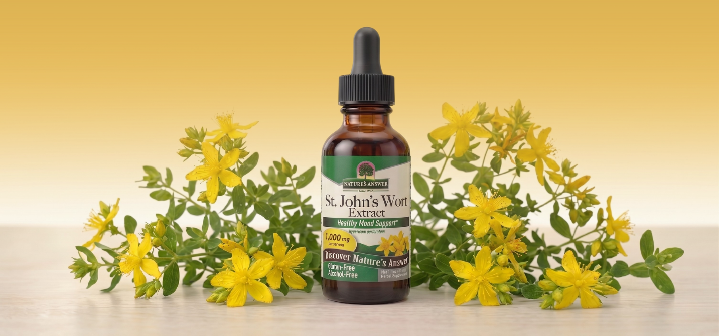 Třezalka tečkovaná, bylinné kapky, 30 ml, Nature's Answer