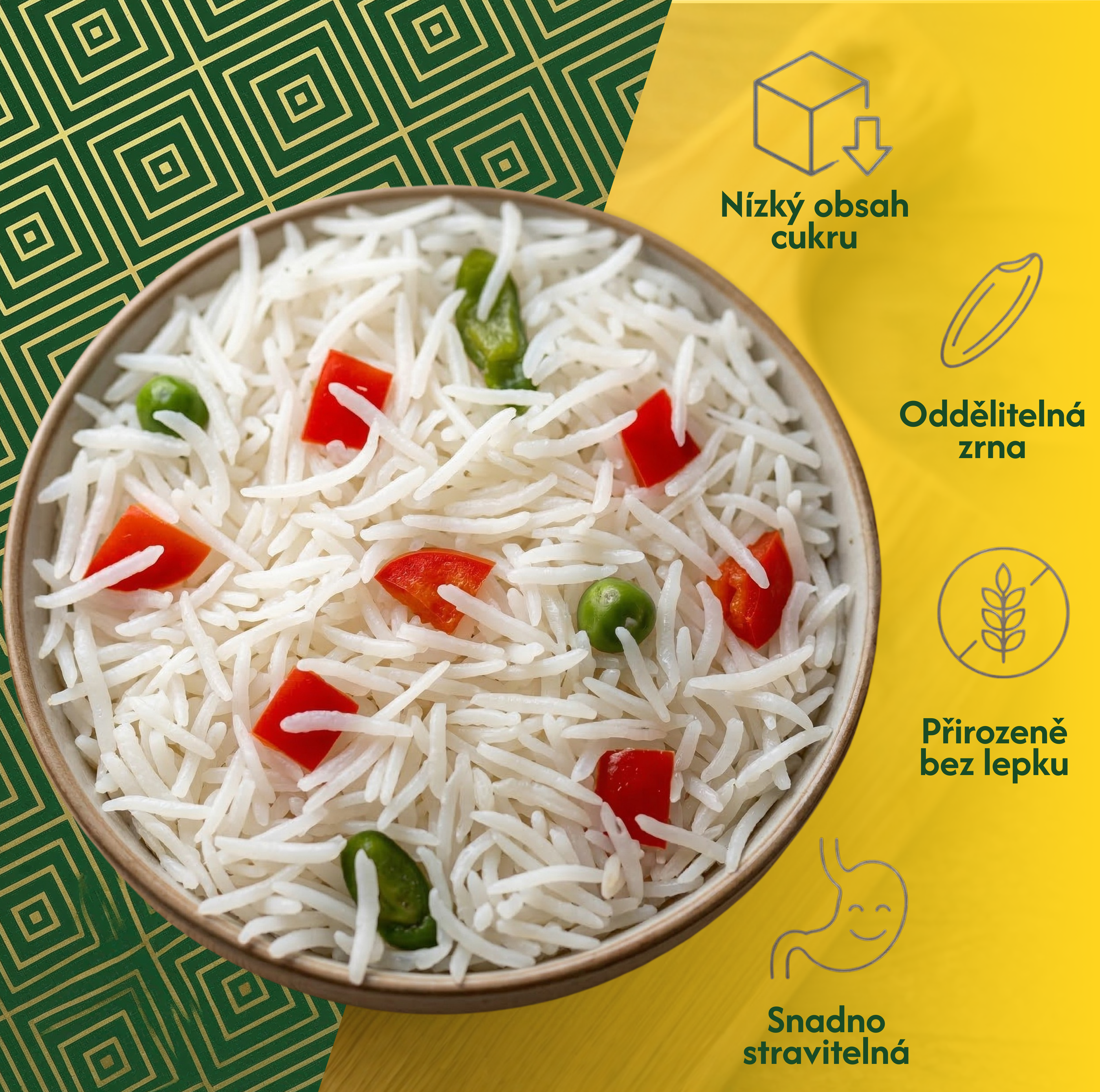 Rýže Basmati, 5 kg, Aarush