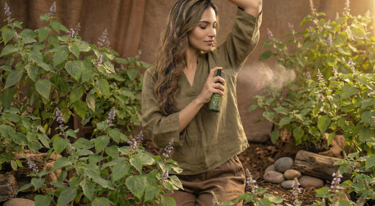 Přírodní deodorant Patchouli, 80 ml, Sattva