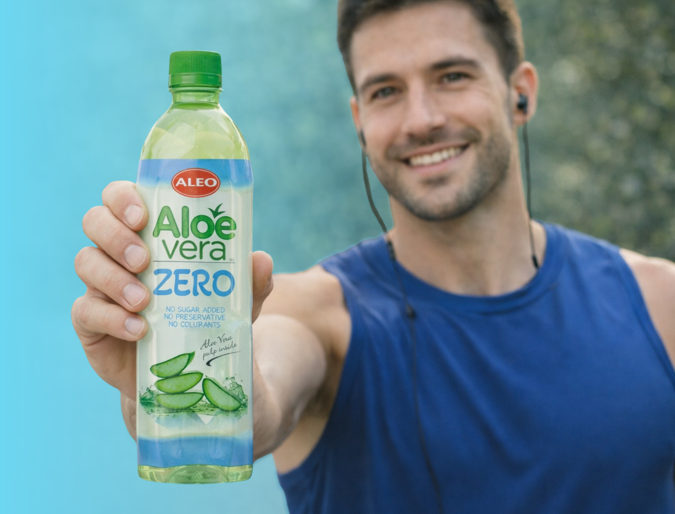Aloe Vera drink ZERO bez cukru, 500 ml, ALEO