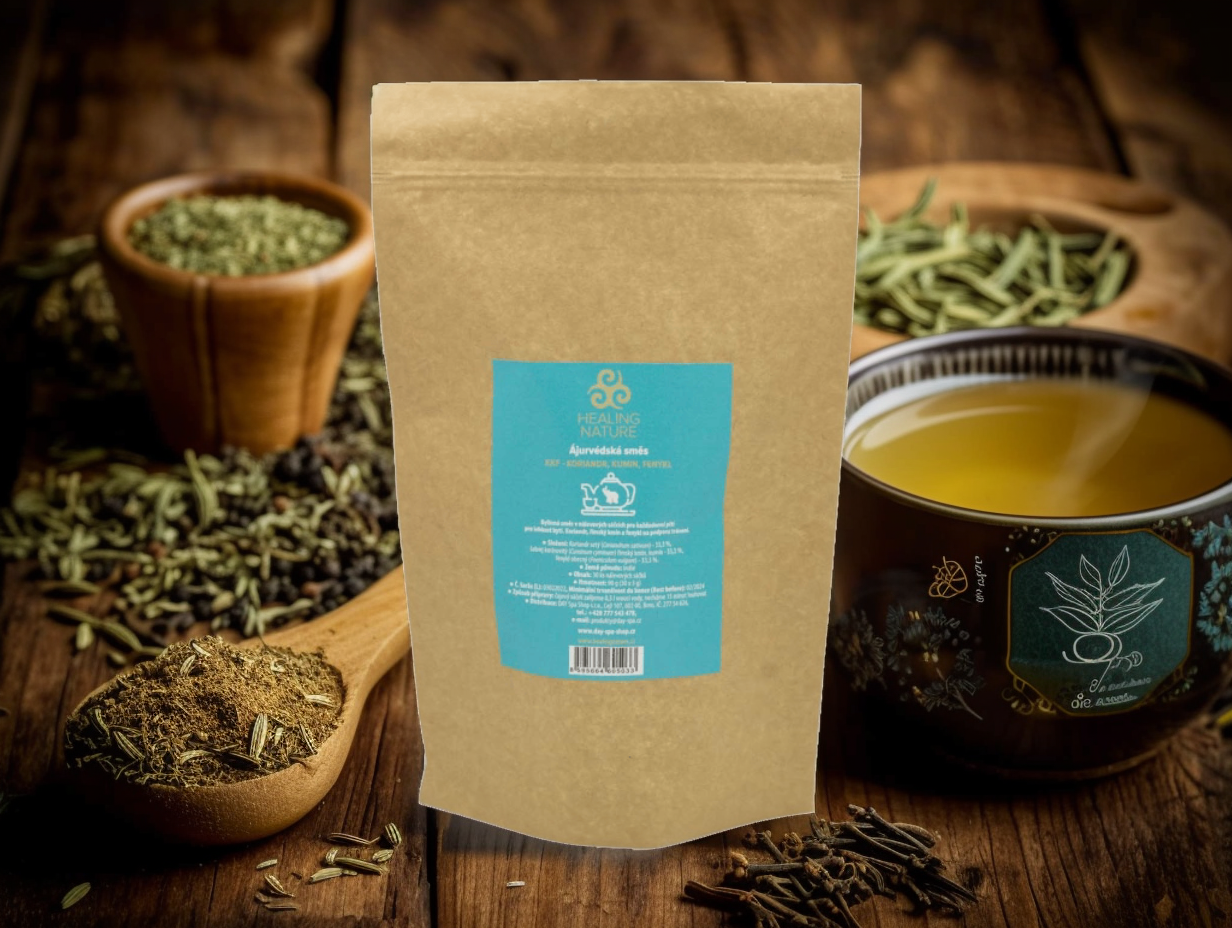 Směs KKF - koriandr, kumín, fenykl, 30 sáčků, Healing Nature