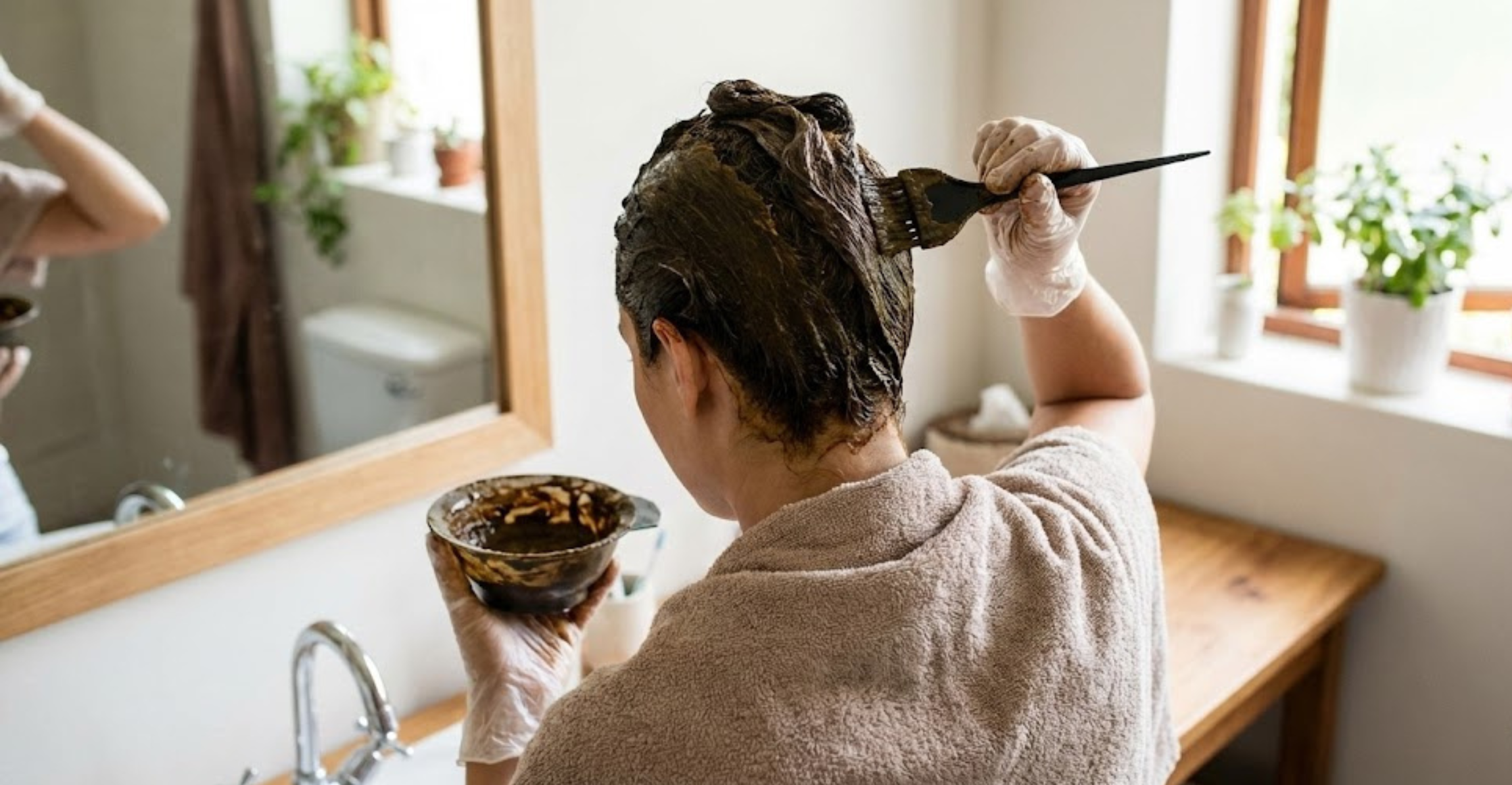 Henna na vlasy tmavě hnědá, 100 g, Five Fives