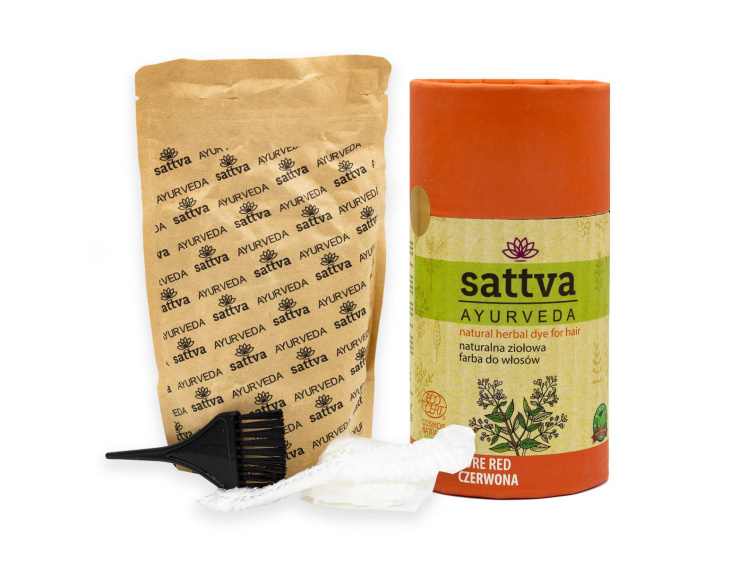 Henna Vlasy - Čistá Červená, 150 g, Sattva