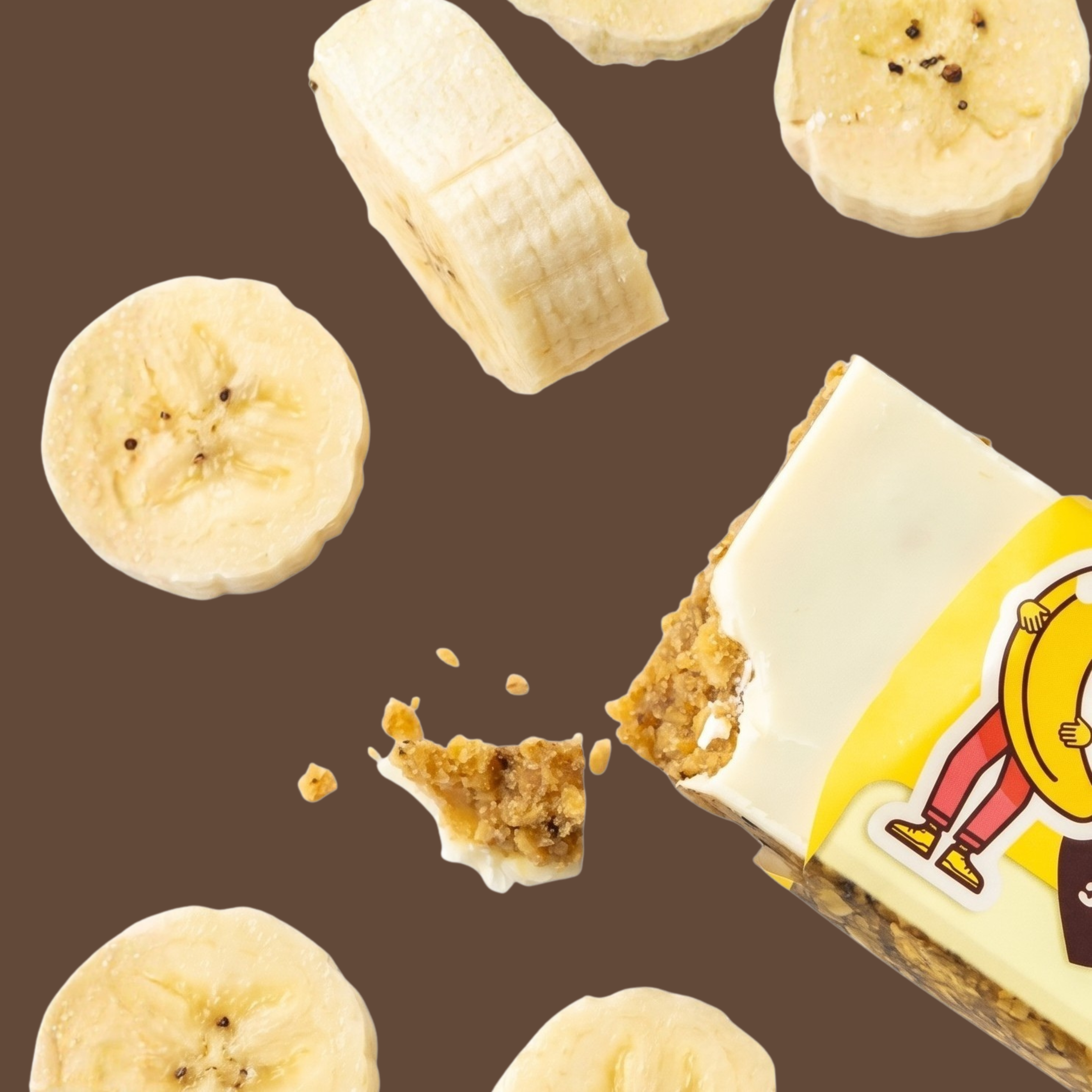 Obří ovesná tyčinka Banány s jogurtem, 100 g, Ma Baker