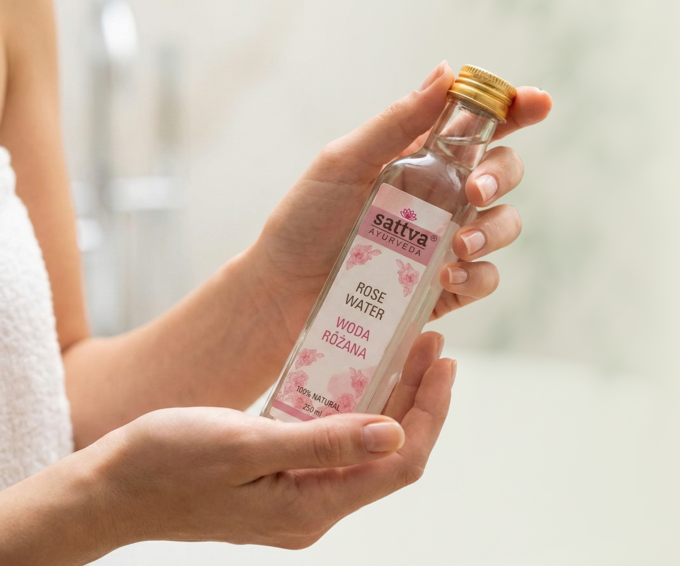 Růžová voda, 250 ml, Sattva