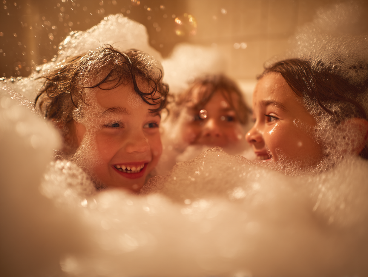 Přírodní dětská pěna do koupele Bubble Gum, 225 ml, Vitie