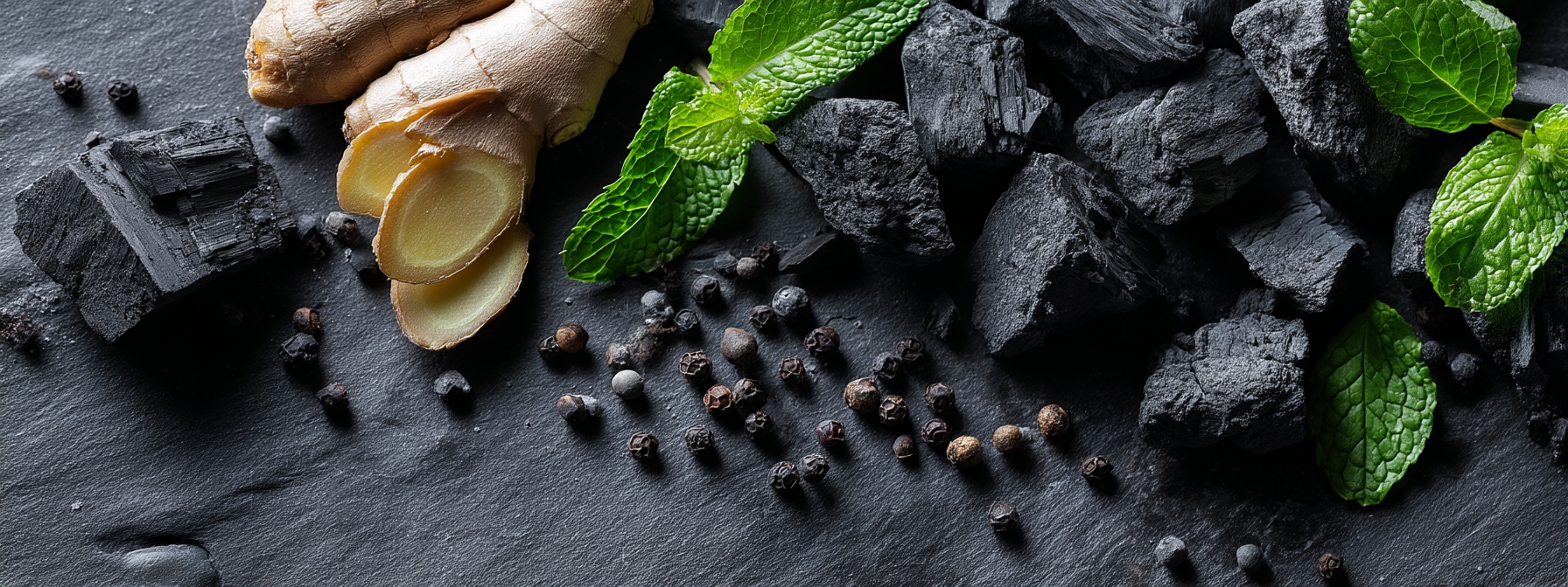 Zubní pasta bělicí s Aktivním uhlím, pepřem a zázvorem, 100 ml, Dabur