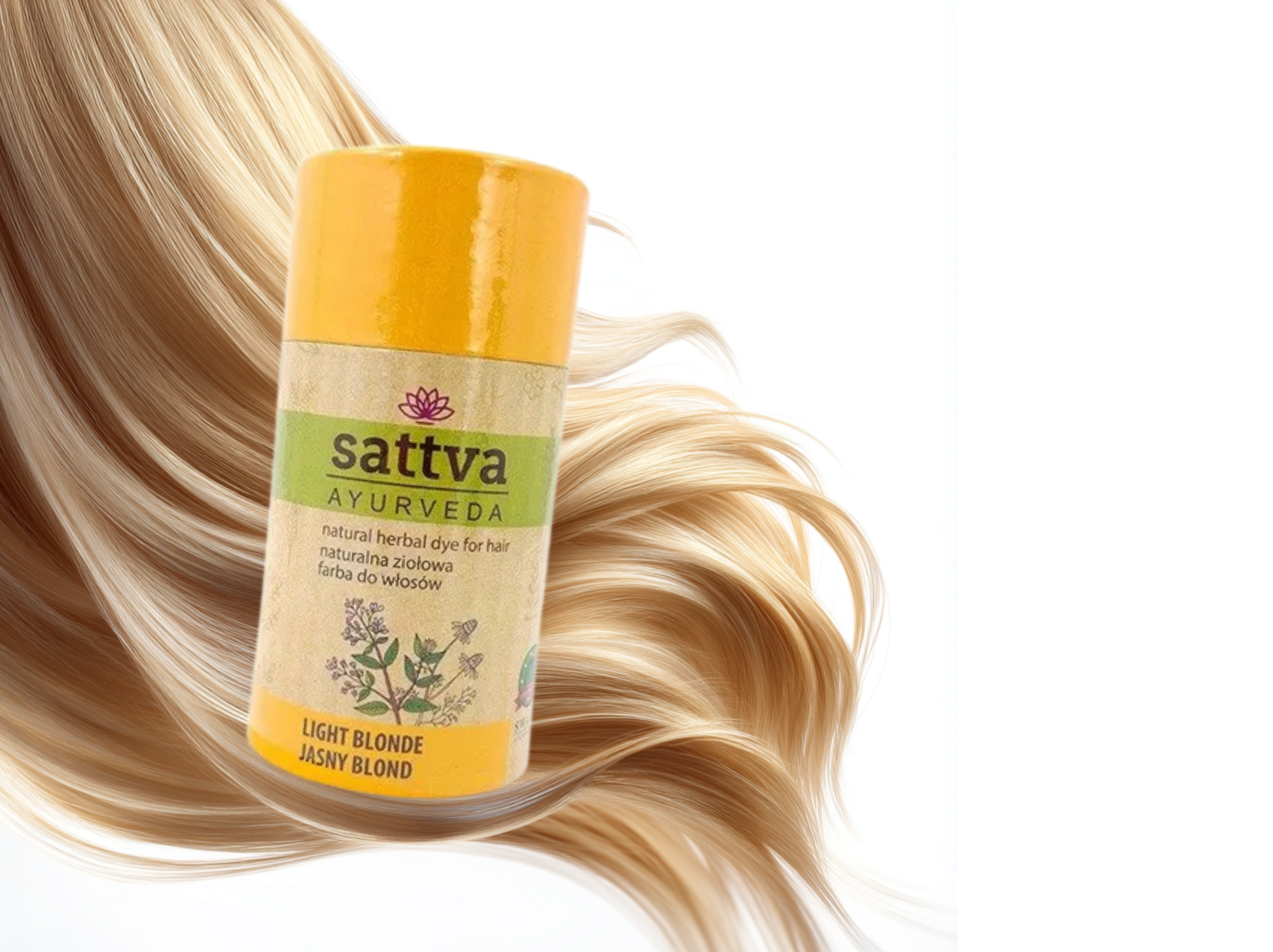 Henna Vlasy - Světlá Blond, 150 g, Sattva