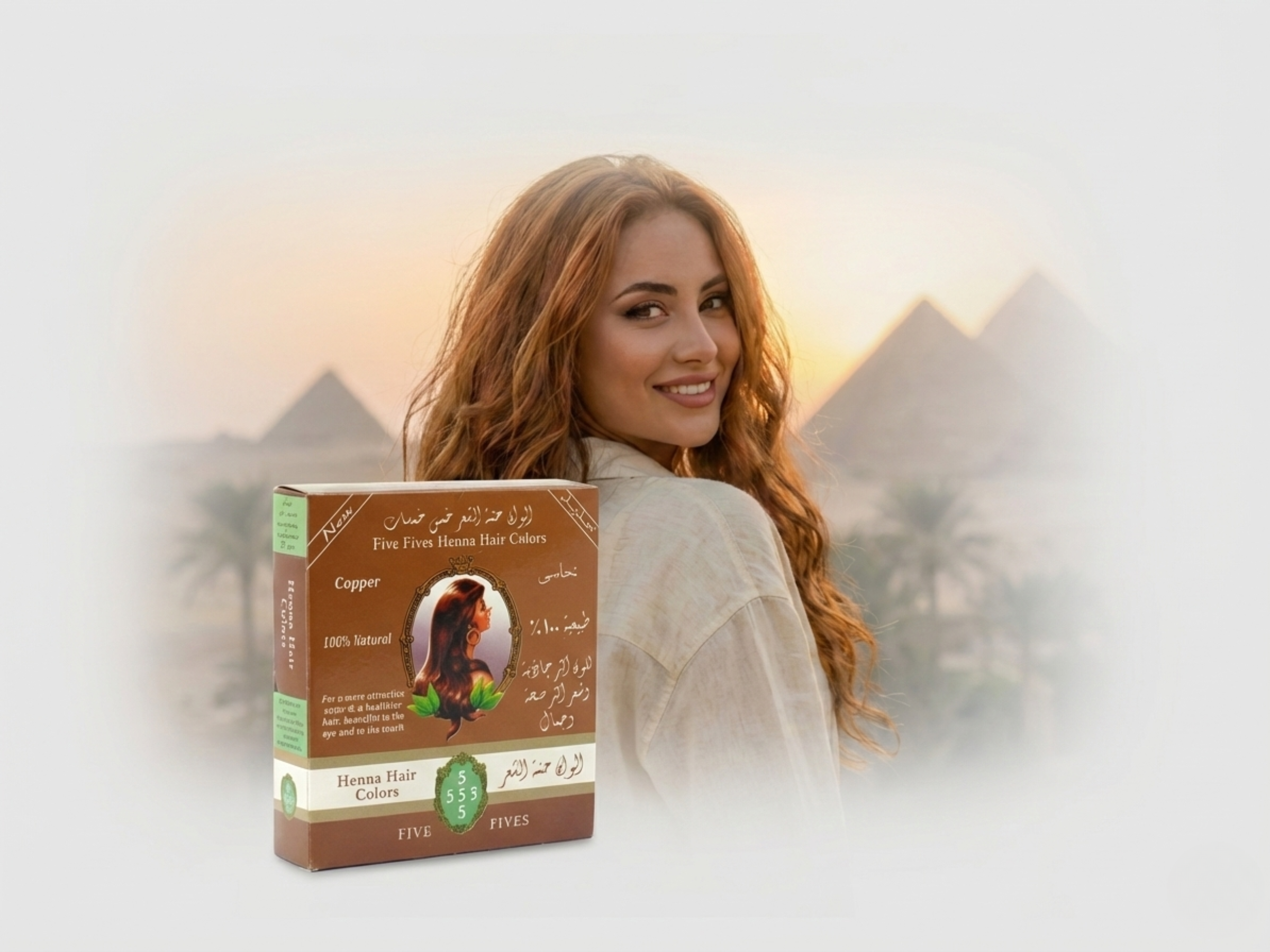 Henna na vlasy měděná, 100 g, Five Fives