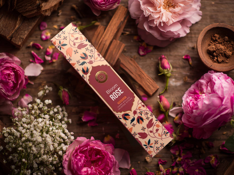 Vonné tyčinky Bloom Rose, 20 ks, Nature's Own