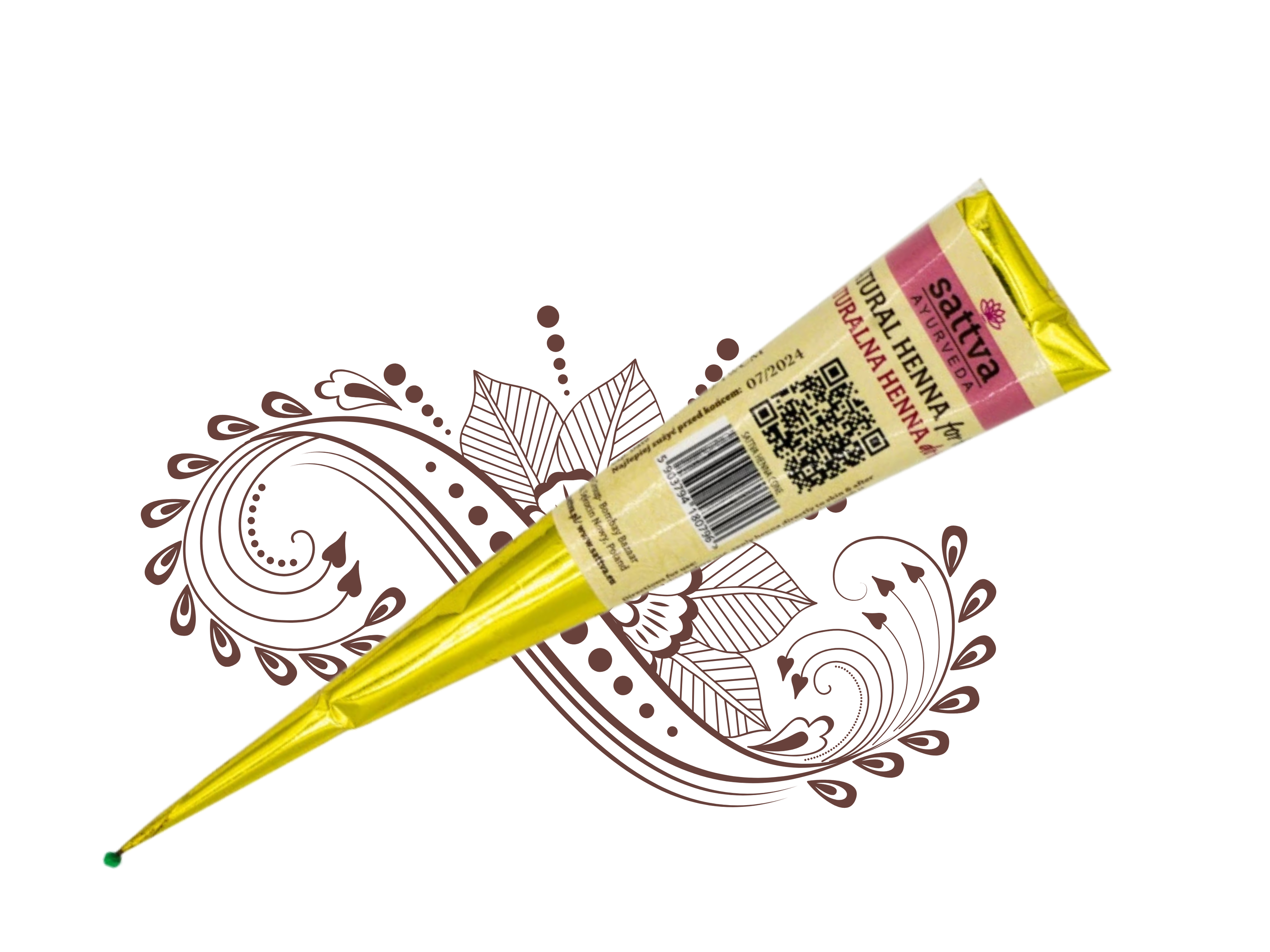 Henna na tělo hnědá, 30 g, Sattva