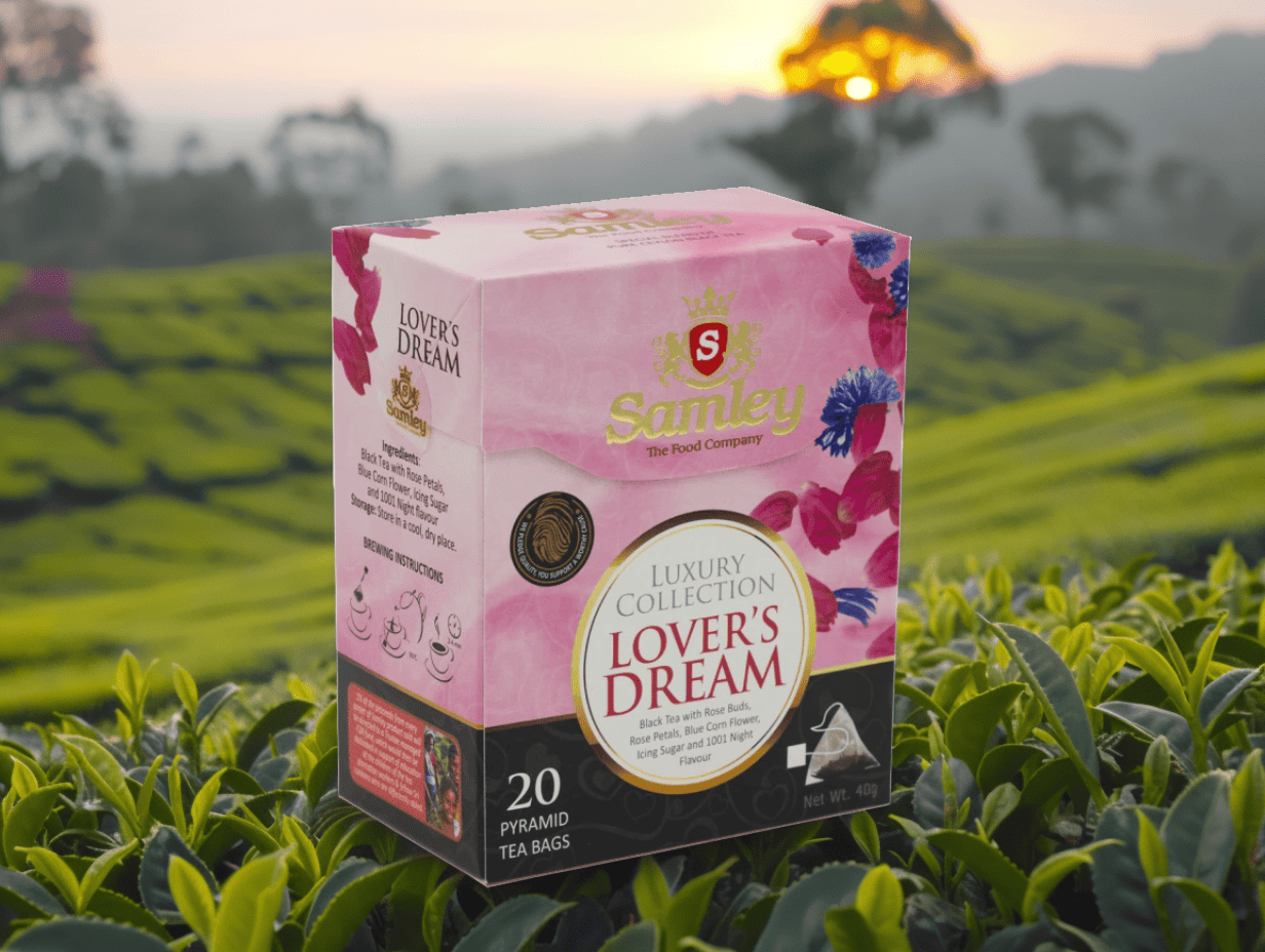 Černý čaj Lover’s Dream, 20 pyramidek, Samley
