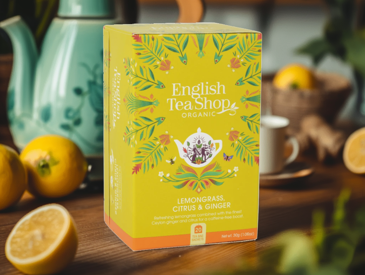 BIO Citronová tráva, citrusy a zázvor, 20 sáčků, English Tea Shop