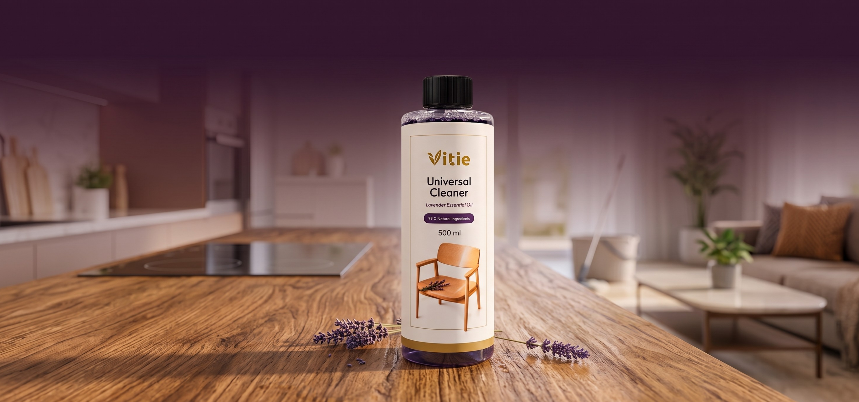 Ekologický univerzální čistič s přírodním složením - koncentrát, 500 ml, Vitie