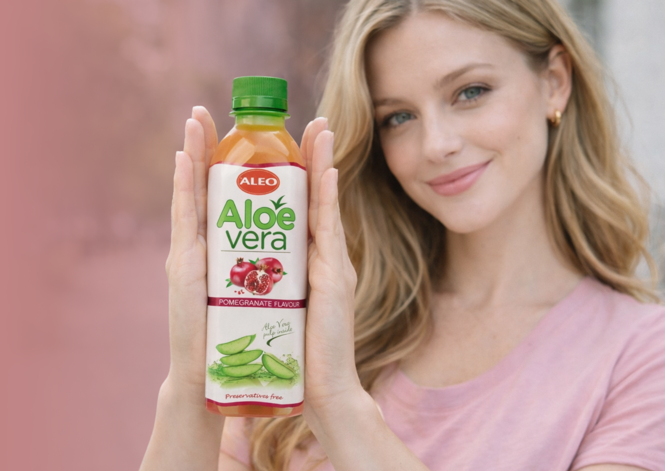 Aloe Vera drink Granátové jablko, 500 ml, ALEO