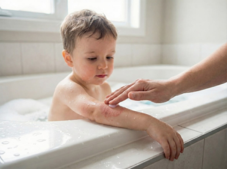 Přírodní dětský sprchový gel Jahoda, 200 ml, Vitie