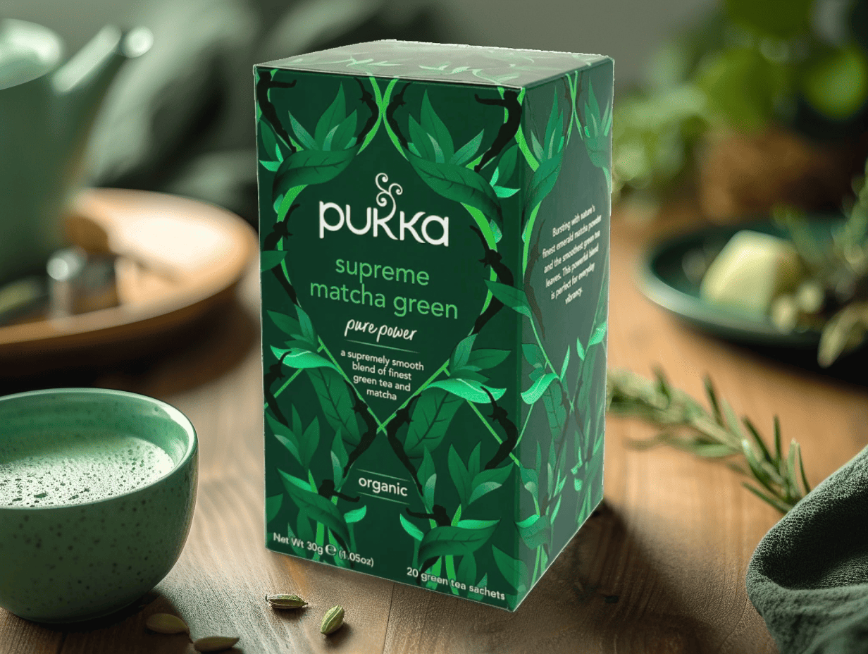 BIO Čaj Supreme Matcha zelený, 20 sáčků, Pukka Herbs