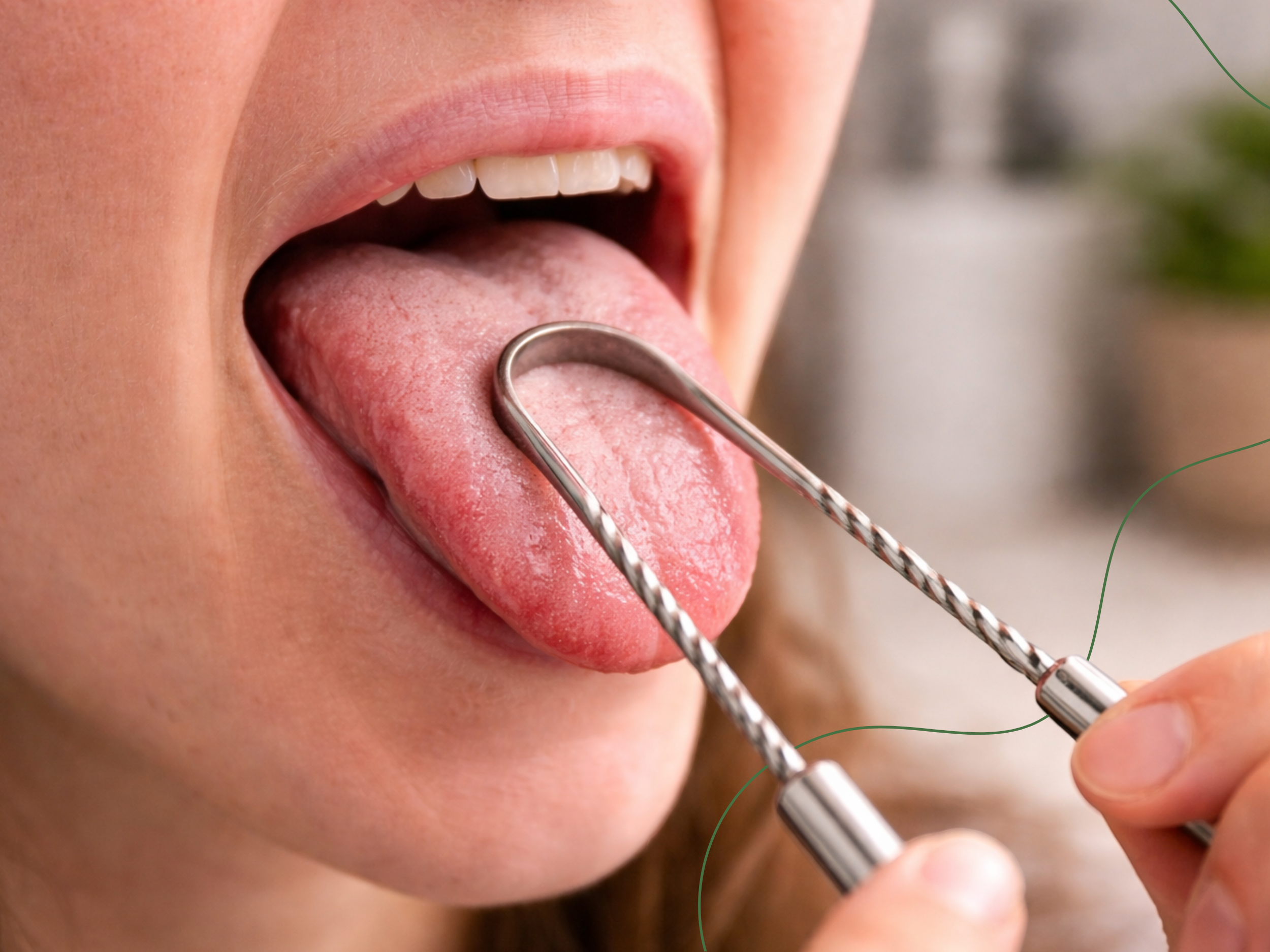 Škrabka na jazyk nerezová, 1 ks, Nature's Own