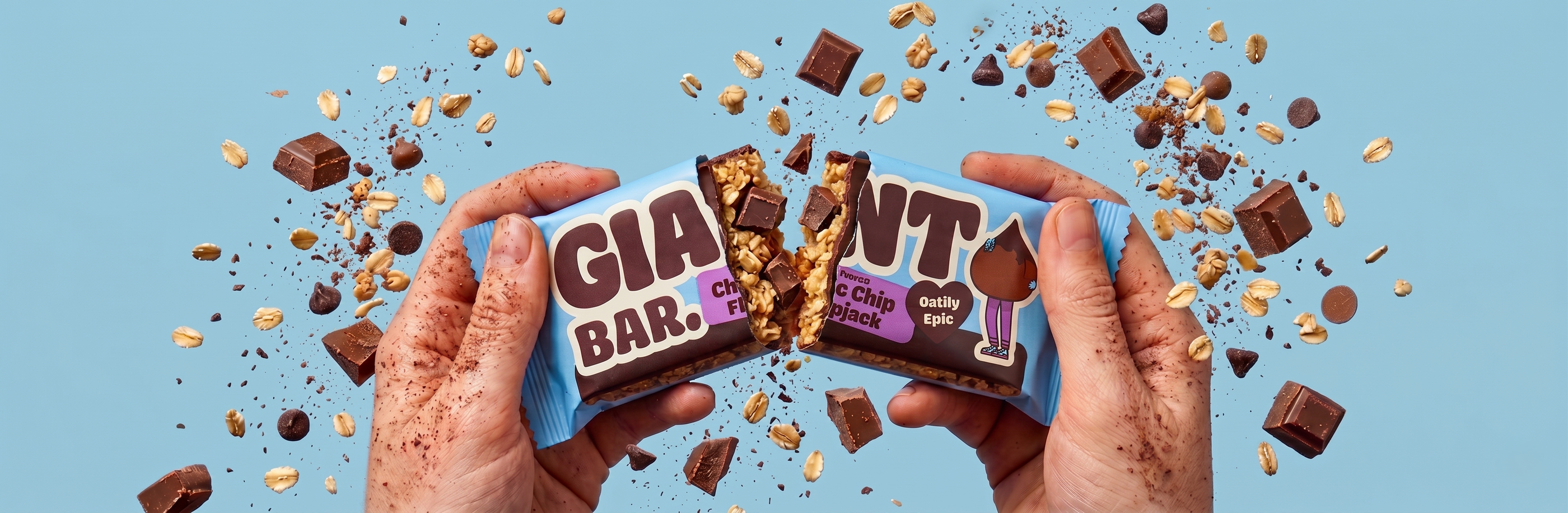 Obří ovesná tyčinka Čokoláda s čokoládou, 100 g, Ma Baker