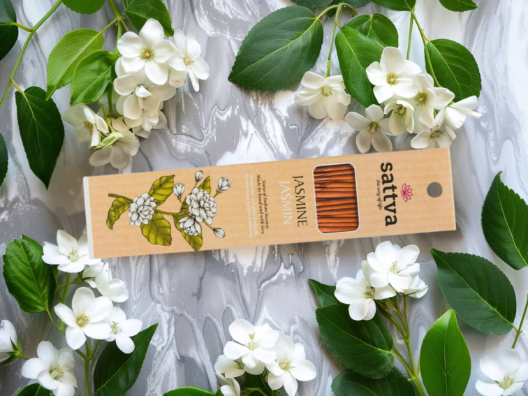 Vonné tyčinky Jasmín, 15 ks, Sattva