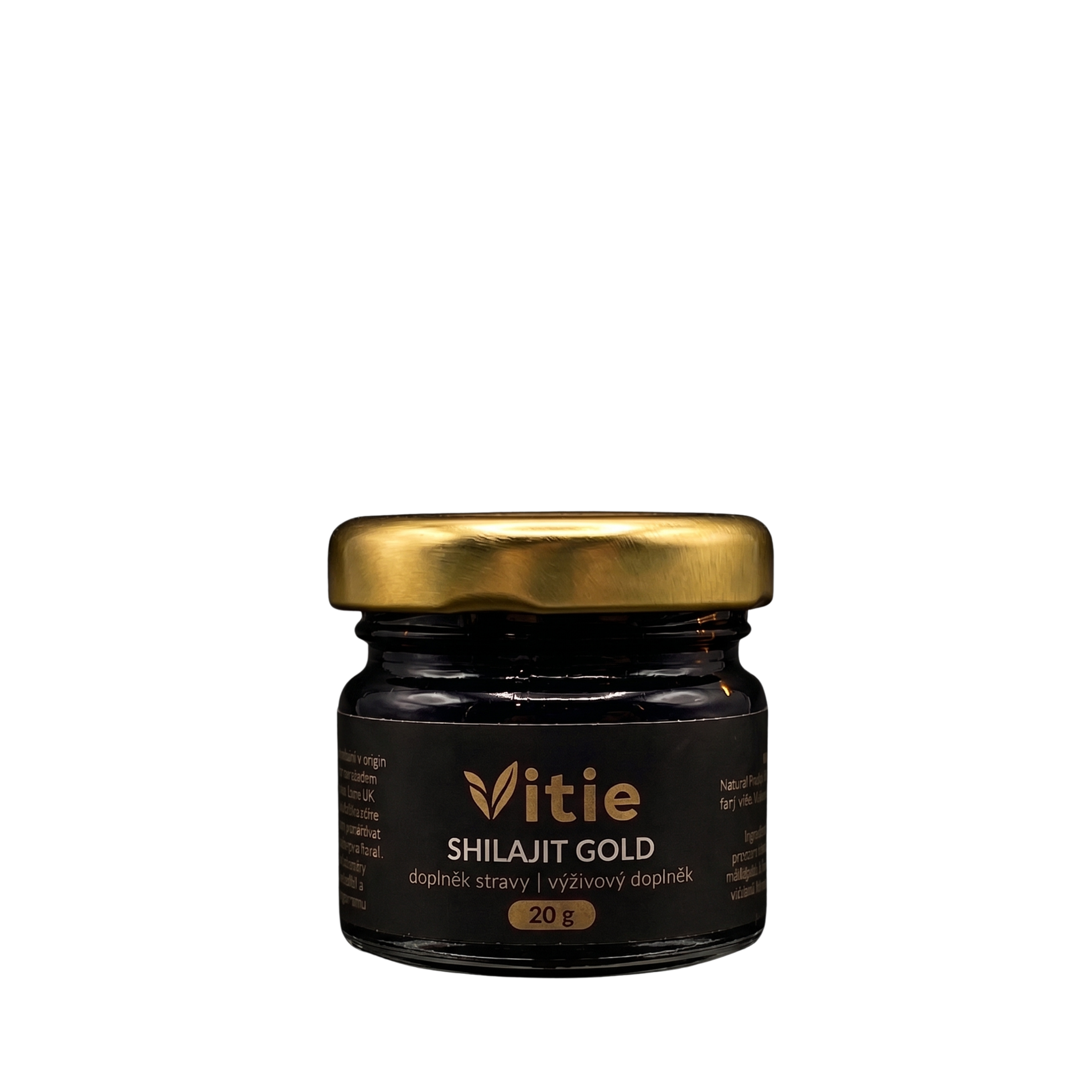 Shilajit Gold – 80 % kyseliny fulvovej, 20 g, Vitie