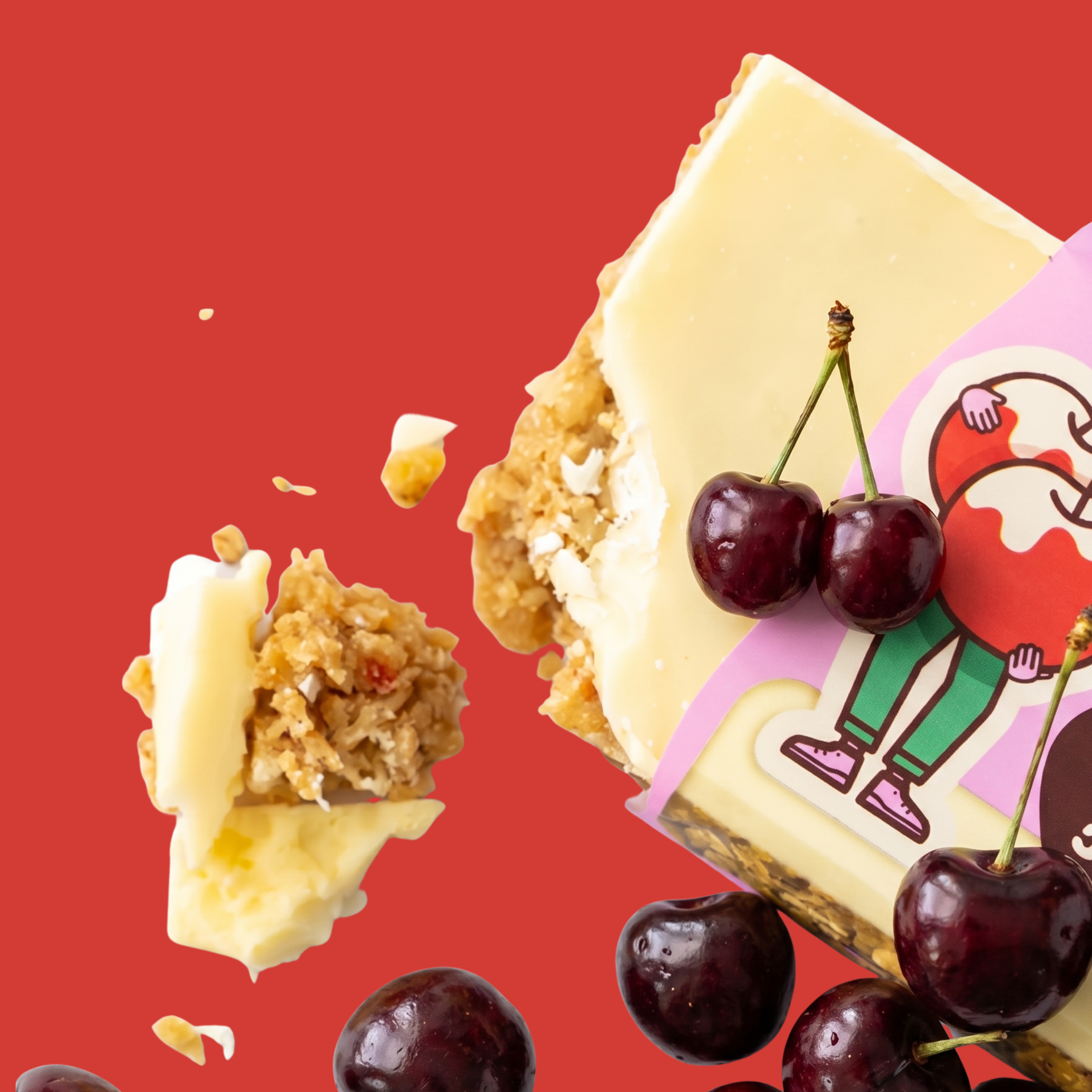 Obří ovesná tyčinka Višňová s jogurtem, 100 g, Ma Baker