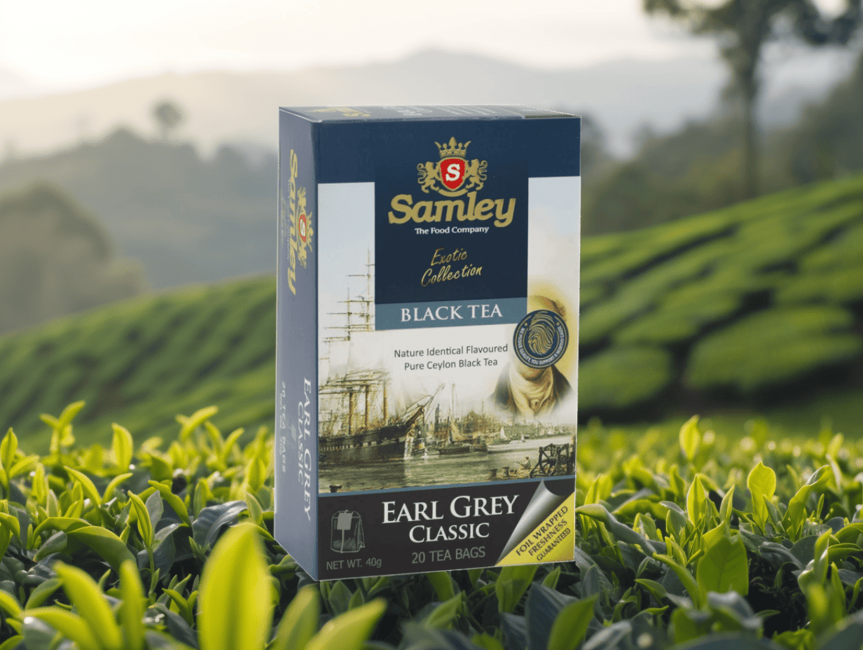 Černý čaj Earl Grey, 20 sáčků, Samley