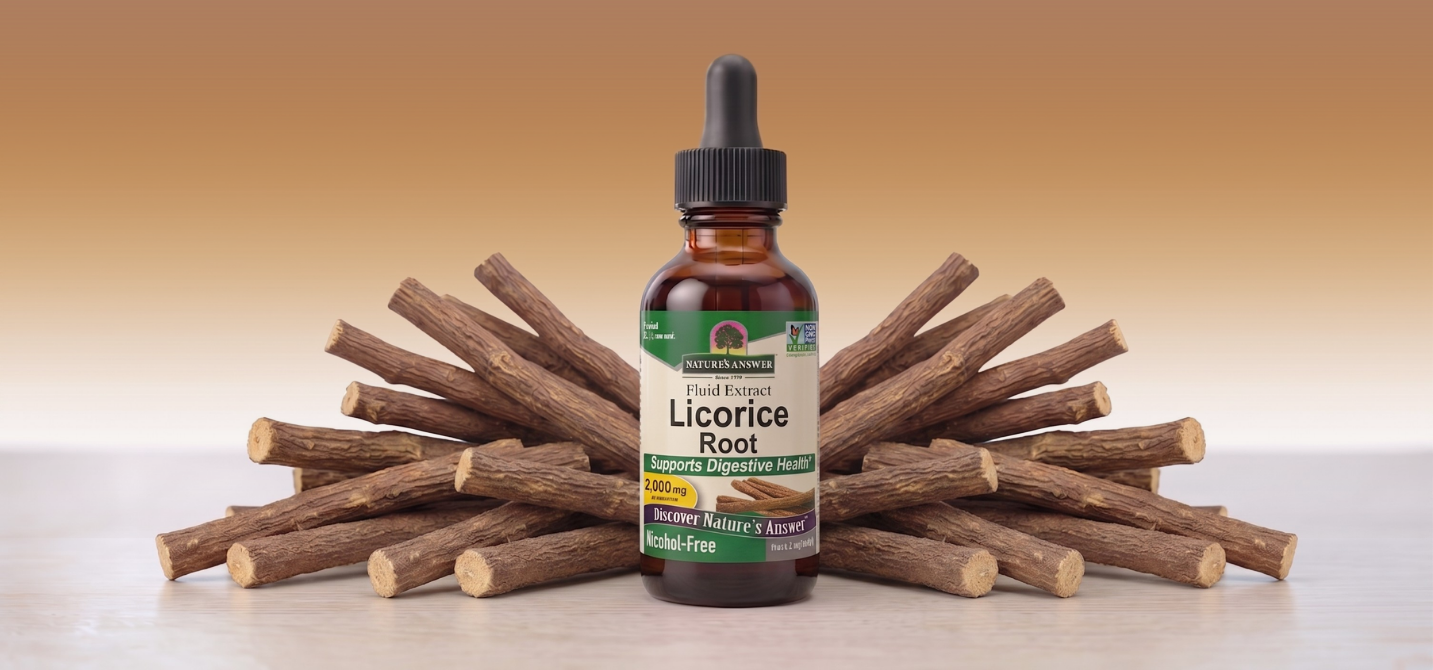 Lékořice lysá, bylinné kapky, 30 ml, Nature's Answer
