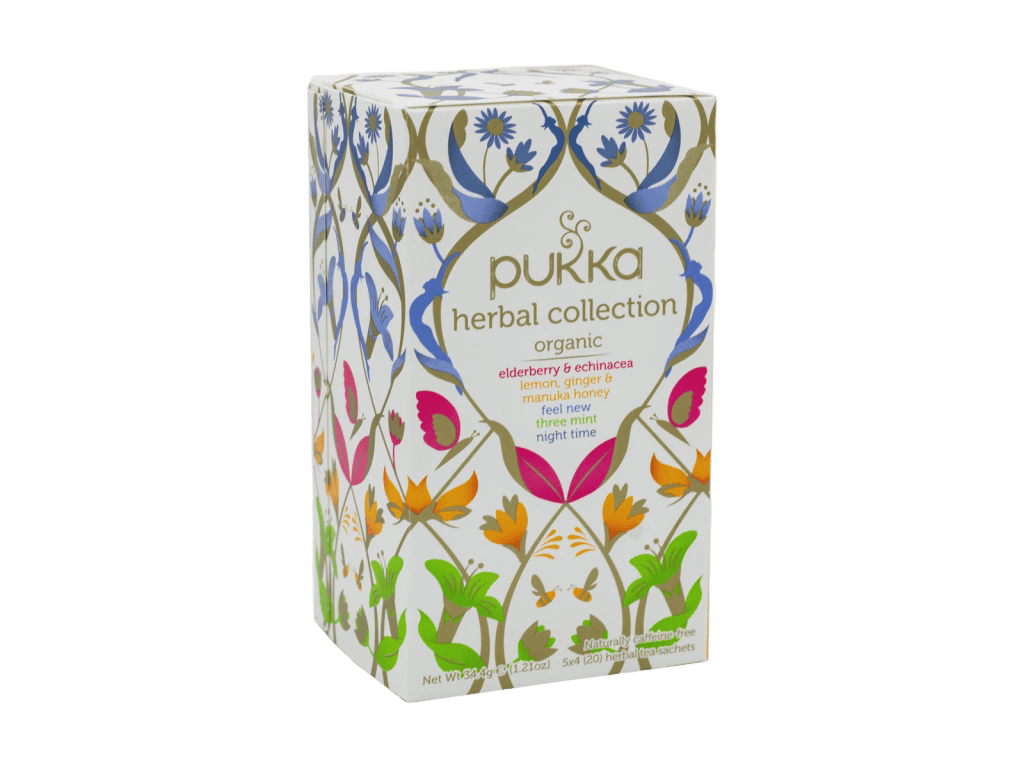 BIO kolekce 5 bylinných čajů, 20 sáčků, Pukka Herbs