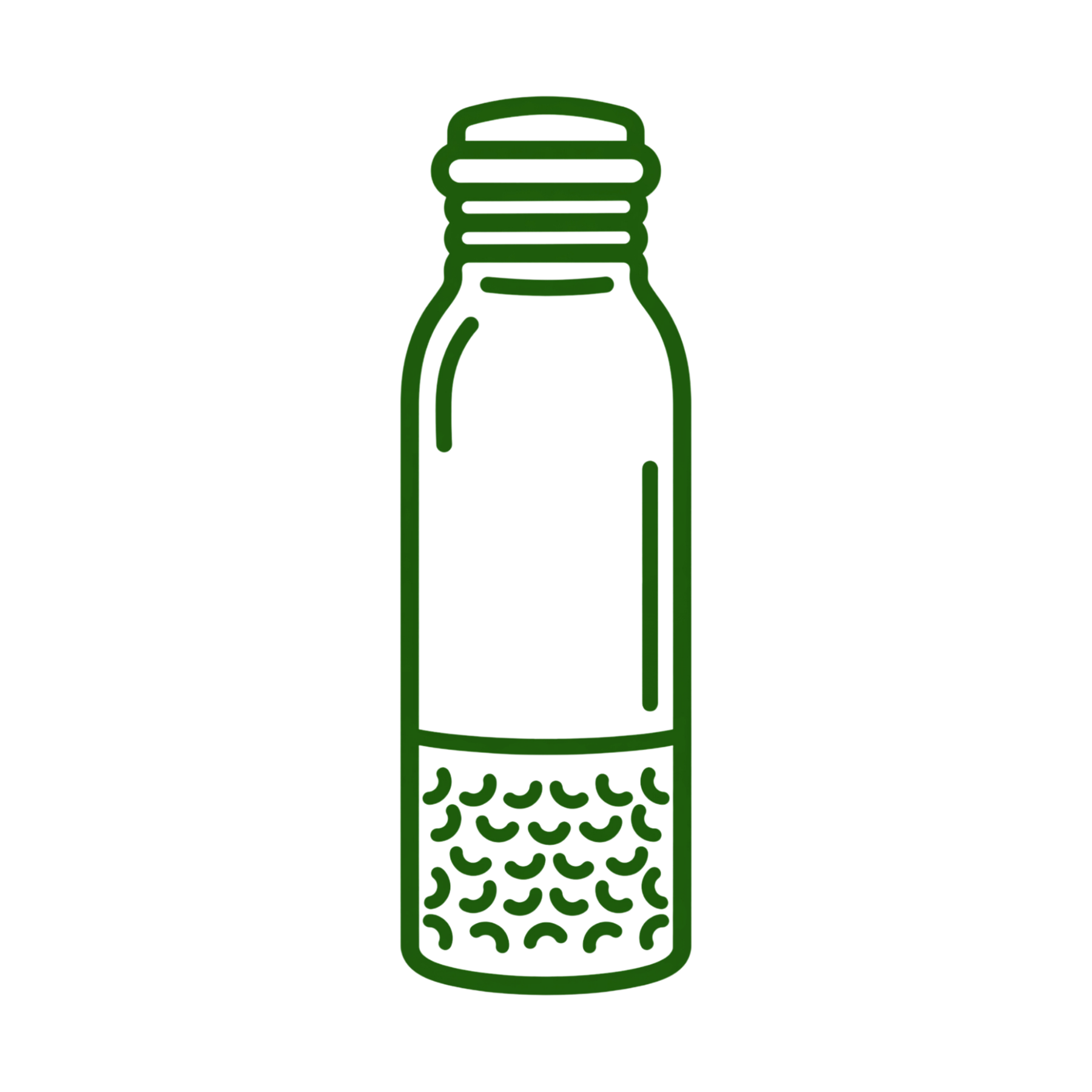 Medená fľaša na vodu vzor Tepaný spodok, 950 ml, Nature's Own