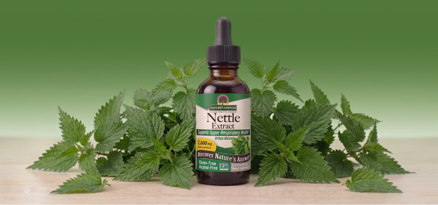 Kopřiva dvoudomá, bylinné kapky, 30 ml, Nature's Answer