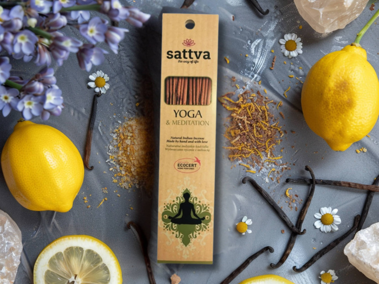 Vonné tyčinky Yoga & Meditation, 15 ks, Sattva