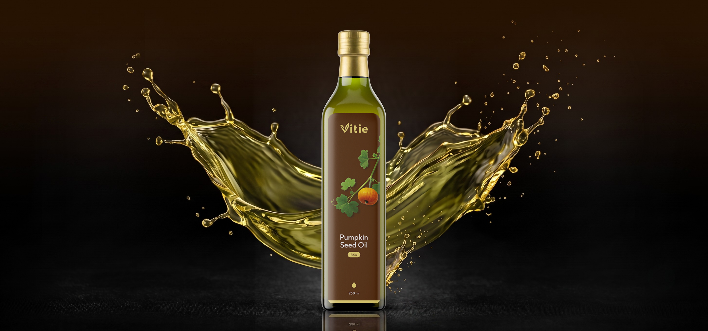 RAW Dýňový olej, 250 ml, Vitie