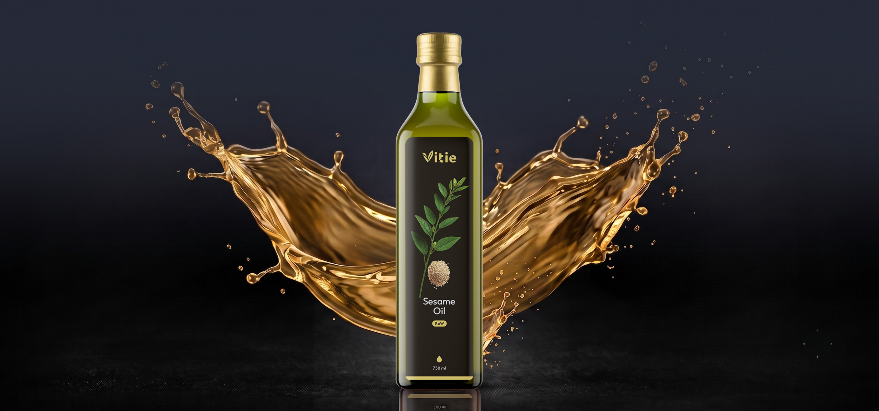RAW Sezamový olej, 750 ml, Vitie