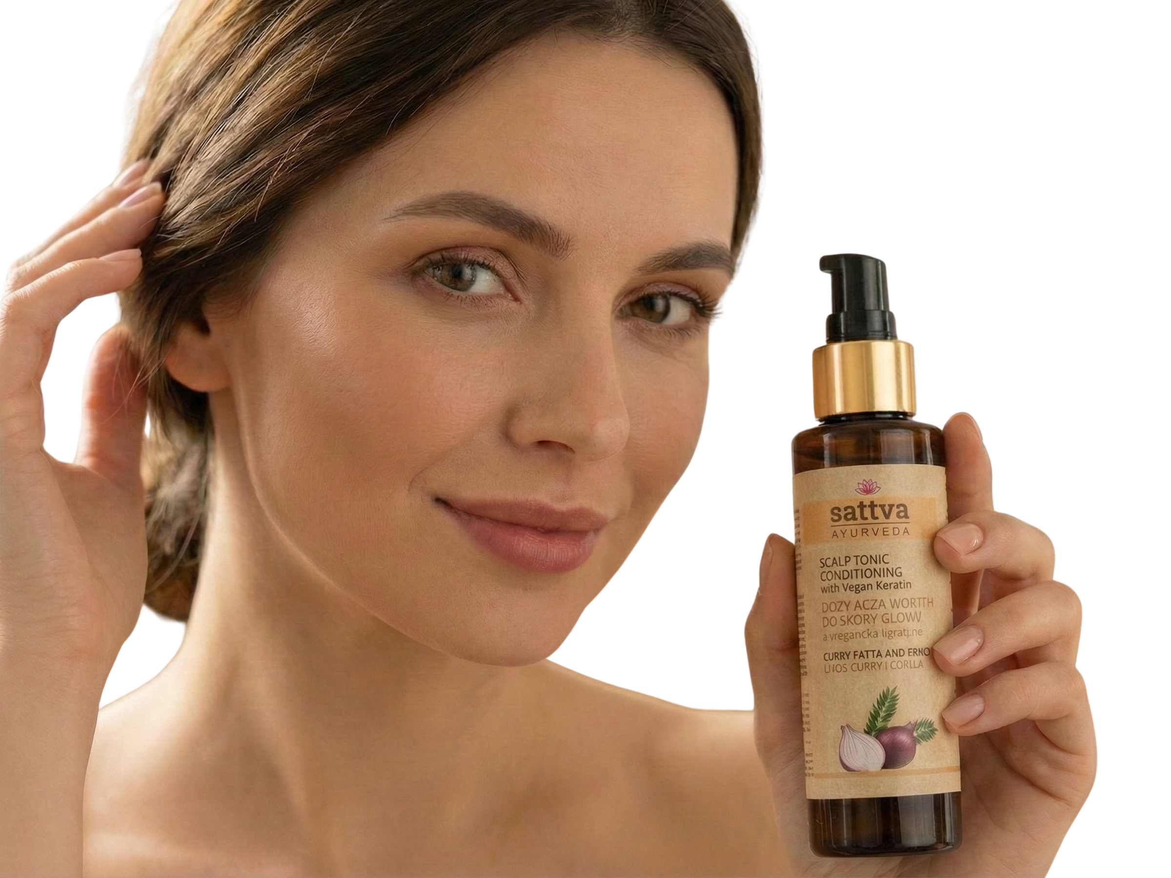Ájurvédské tonikum Pokožka hlavy s keratinem, 100 ml, Sattva