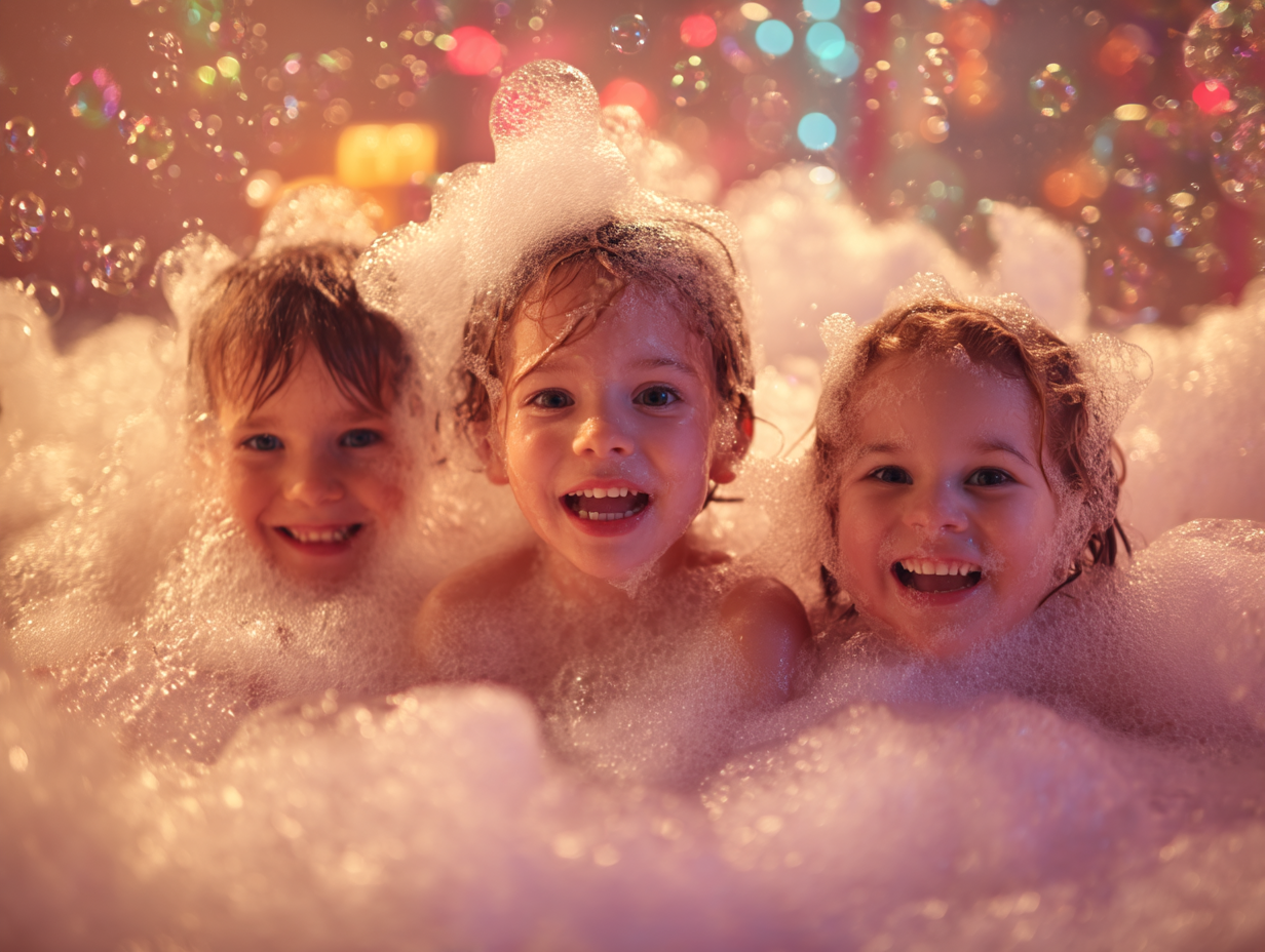 Přírodní dětská pěna do koupele Bubble Gum, 225 ml, Vitie